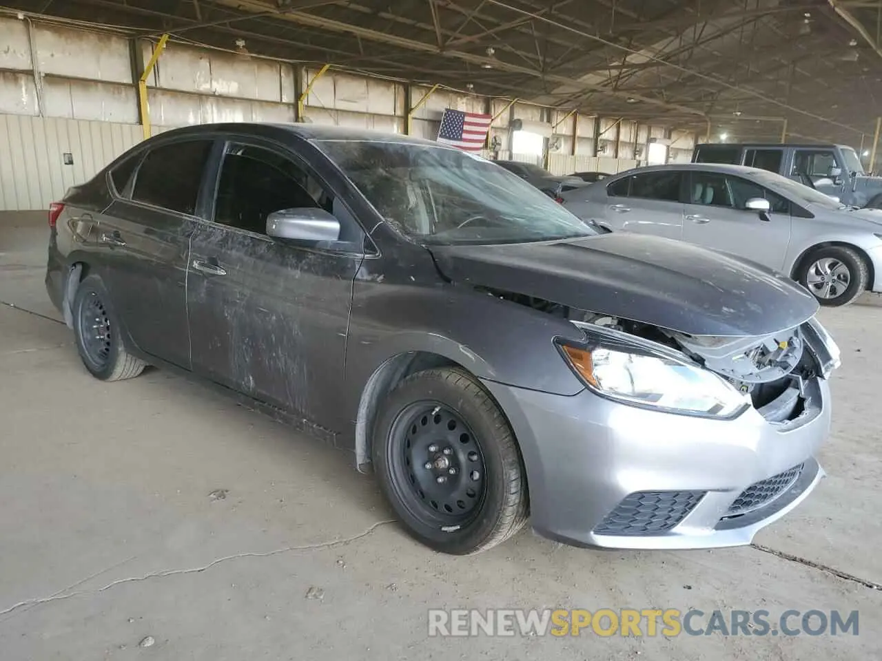 4 Photograph of a damaged car 3N1AB7AP8KY430020 NISSAN SENTRA 2019