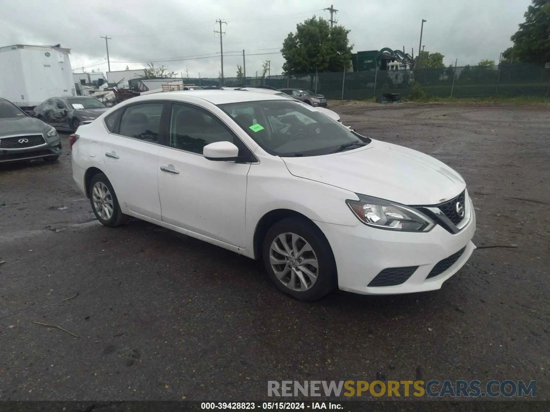 1 Photograph of a damaged car 3N1AB7AP8KY433595 NISSAN SENTRA 2019