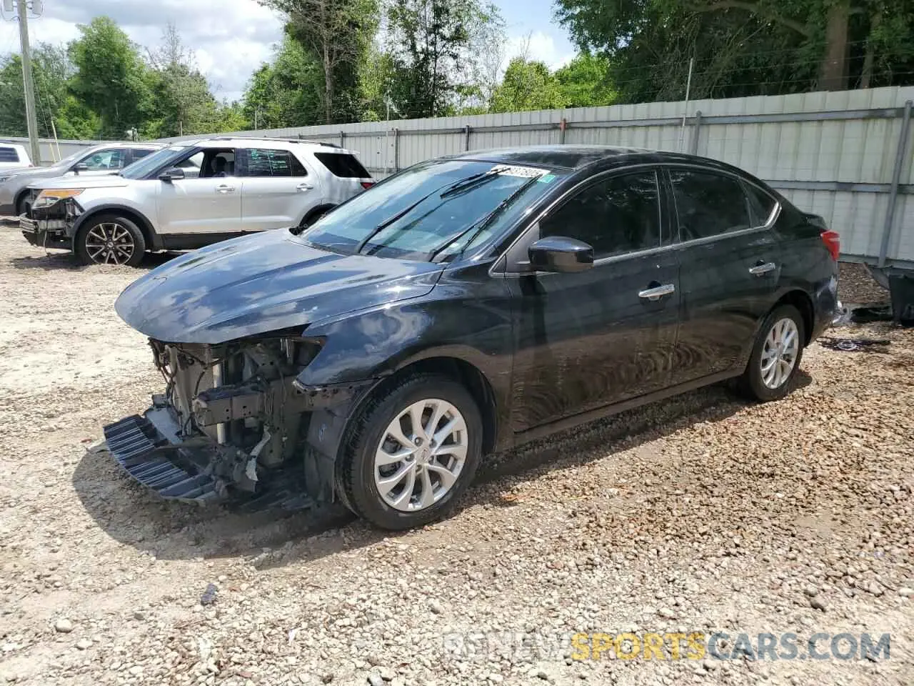 1 Photograph of a damaged car 3N1AB7AP8KY434648 NISSAN SENTRA 2019