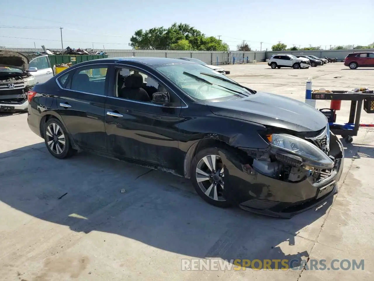 4 Photograph of a damaged car 3N1AB7AP8KY435654 NISSAN SENTRA 2019