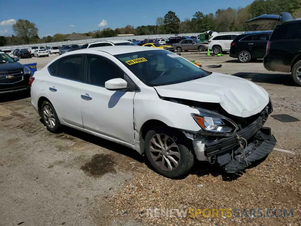 4 Photograph of a damaged car 3N1AB7AP8KY441308 NISSAN SENTRA 2019
