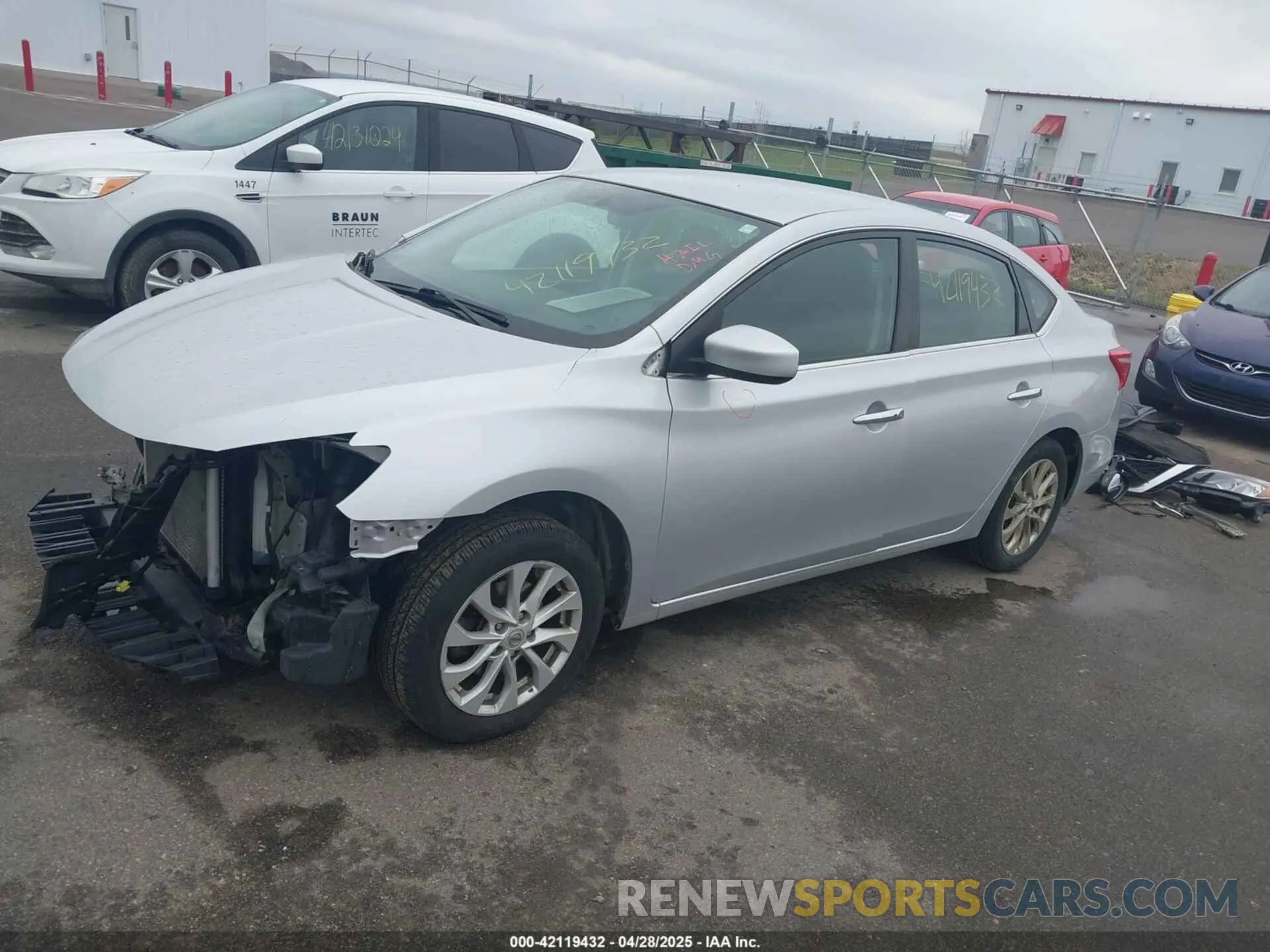 2 Photograph of a damaged car 3N1AB7AP8KY451692 NISSAN SENTRA 2019