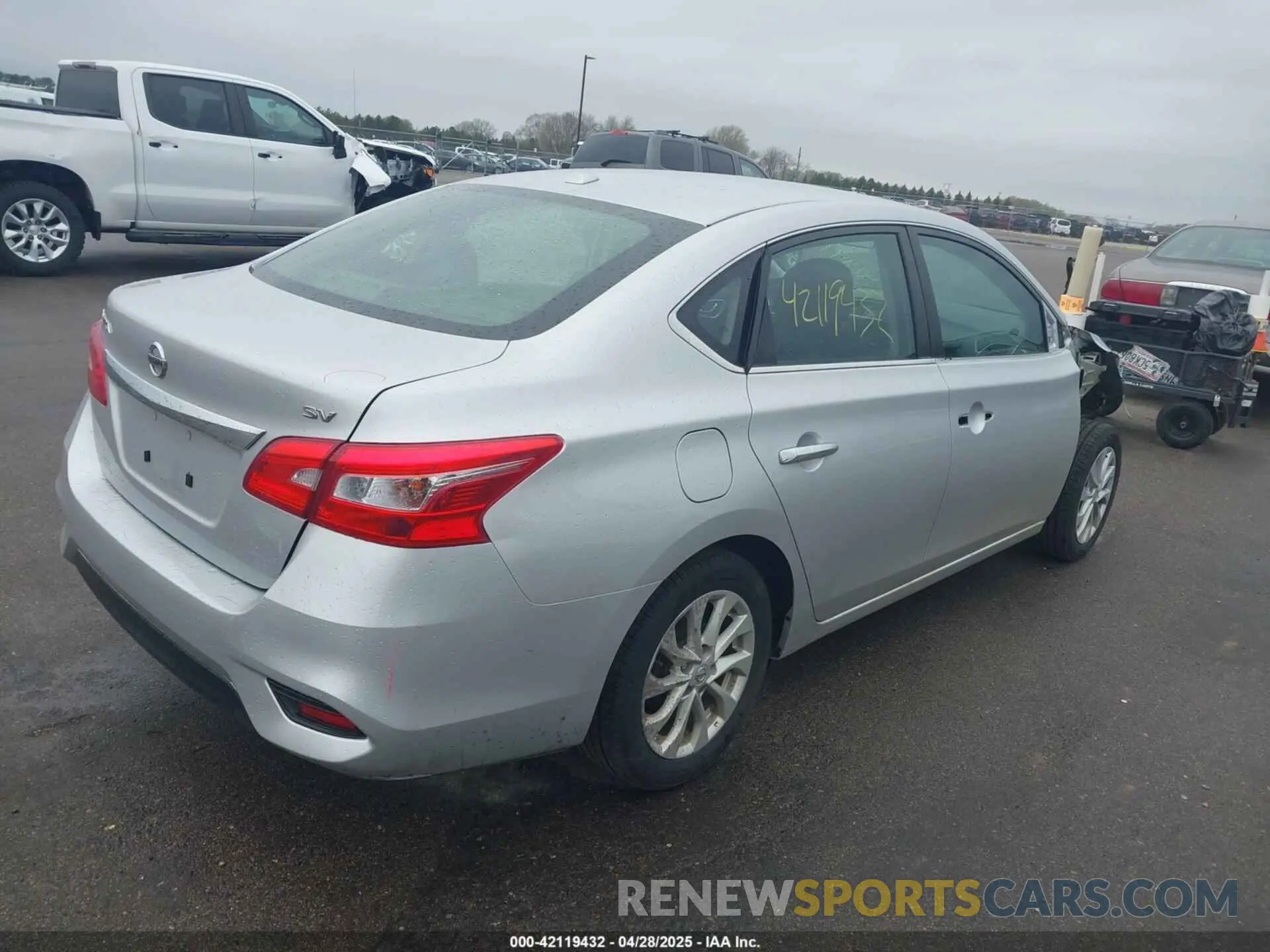 4 Photograph of a damaged car 3N1AB7AP8KY451692 NISSAN SENTRA 2019