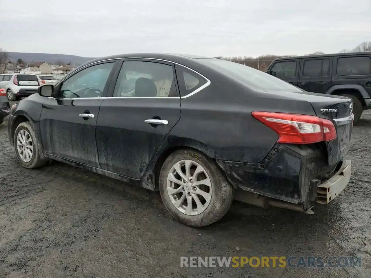 2 Photograph of a damaged car 3N1AB7AP9KL607199 NISSAN SENTRA 2019