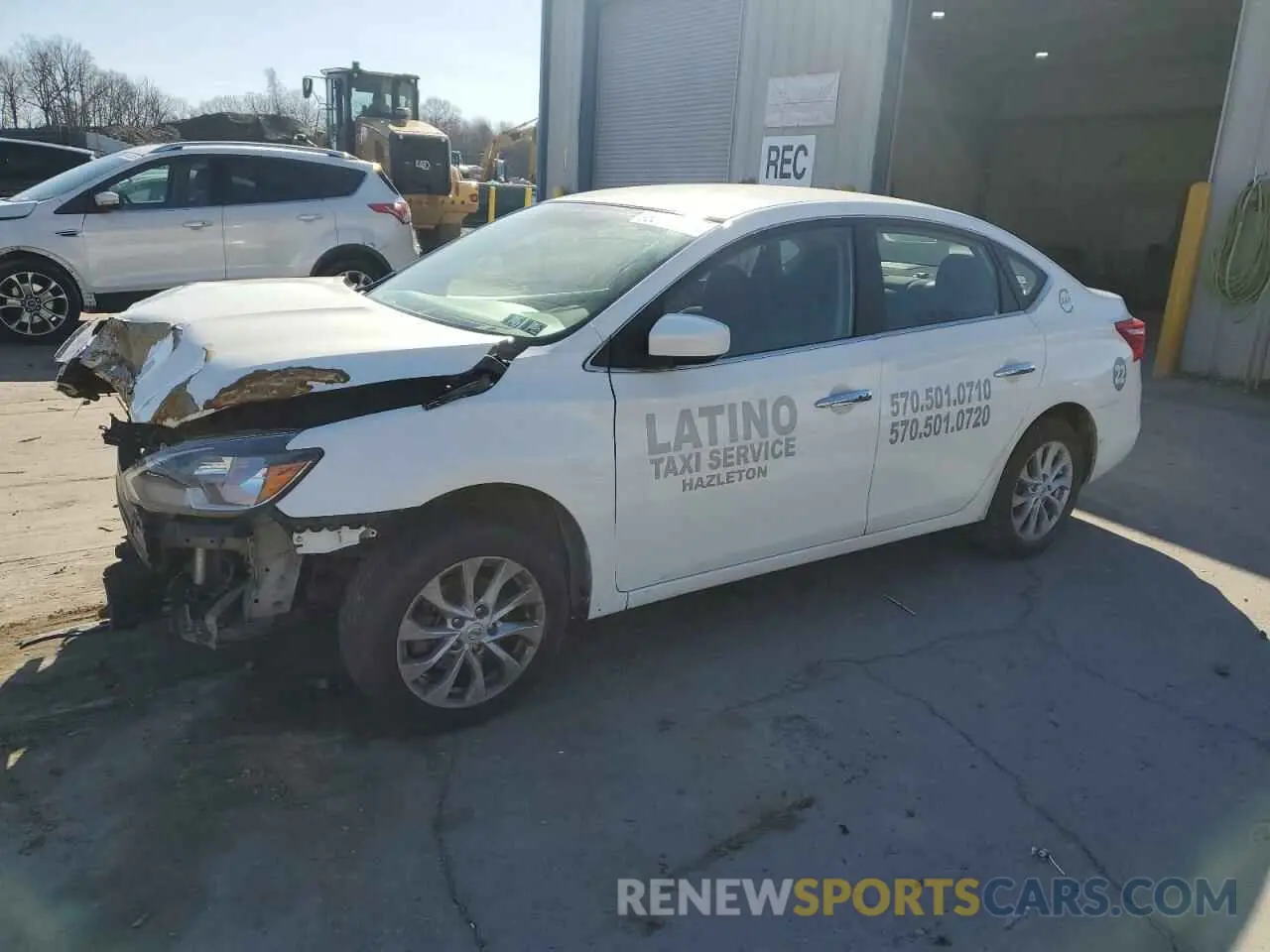 1 Photograph of a damaged car 3N1AB7AP9KL614153 NISSAN SENTRA 2019