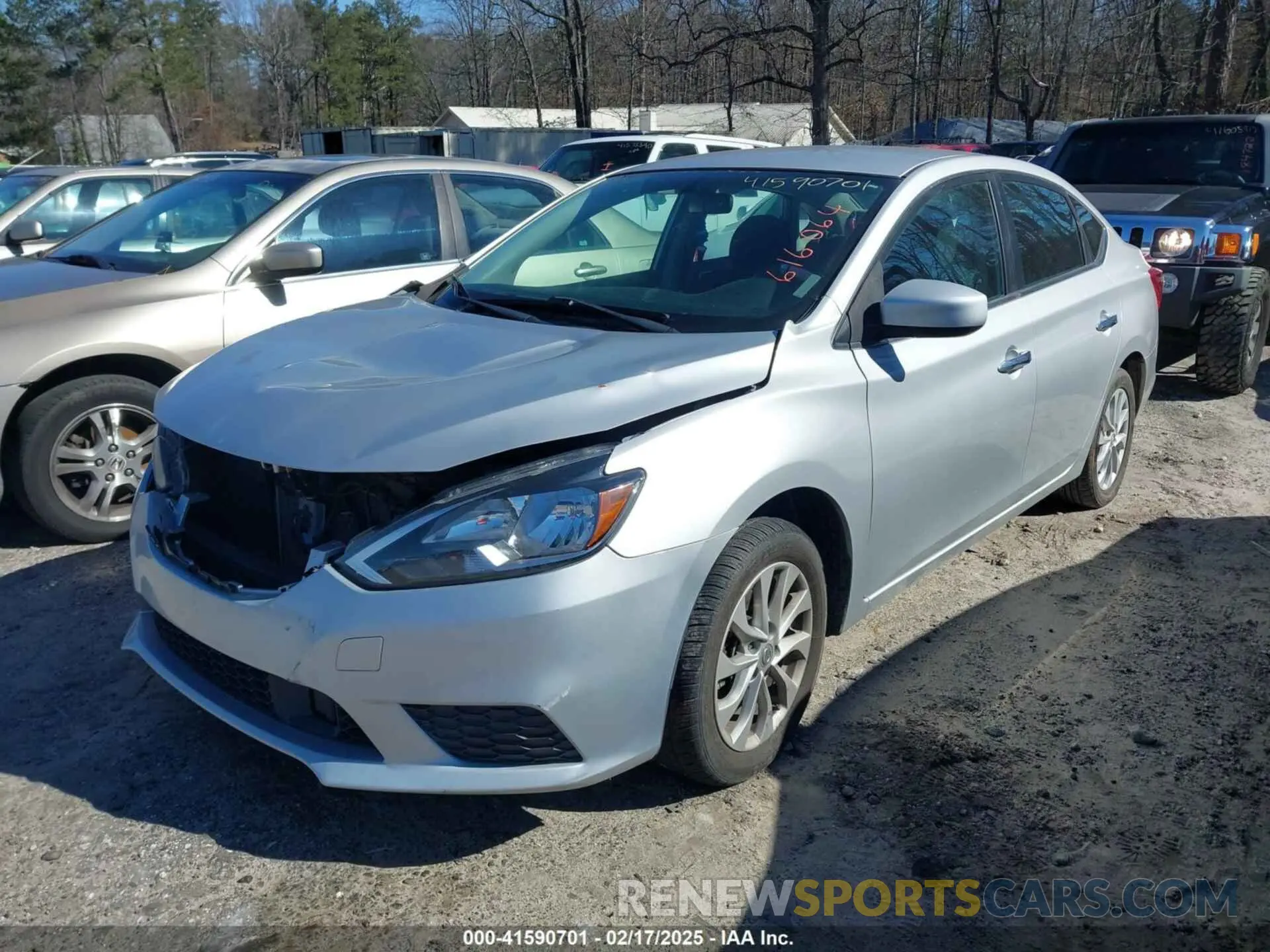 2 Photograph of a damaged car 3N1AB7AP9KL616064 NISSAN SENTRA 2019