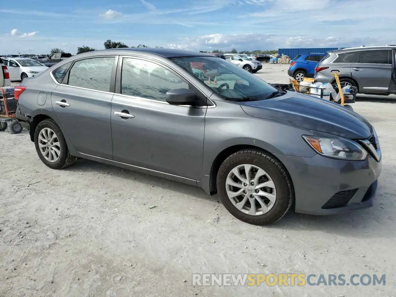 4 Photograph of a damaged car 3N1AB7AP9KL618526 NISSAN SENTRA 2019