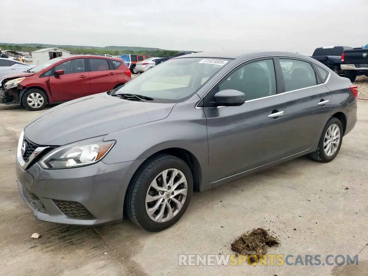 1 Photograph of a damaged car 3N1AB7AP9KL628375 NISSAN SENTRA 2019