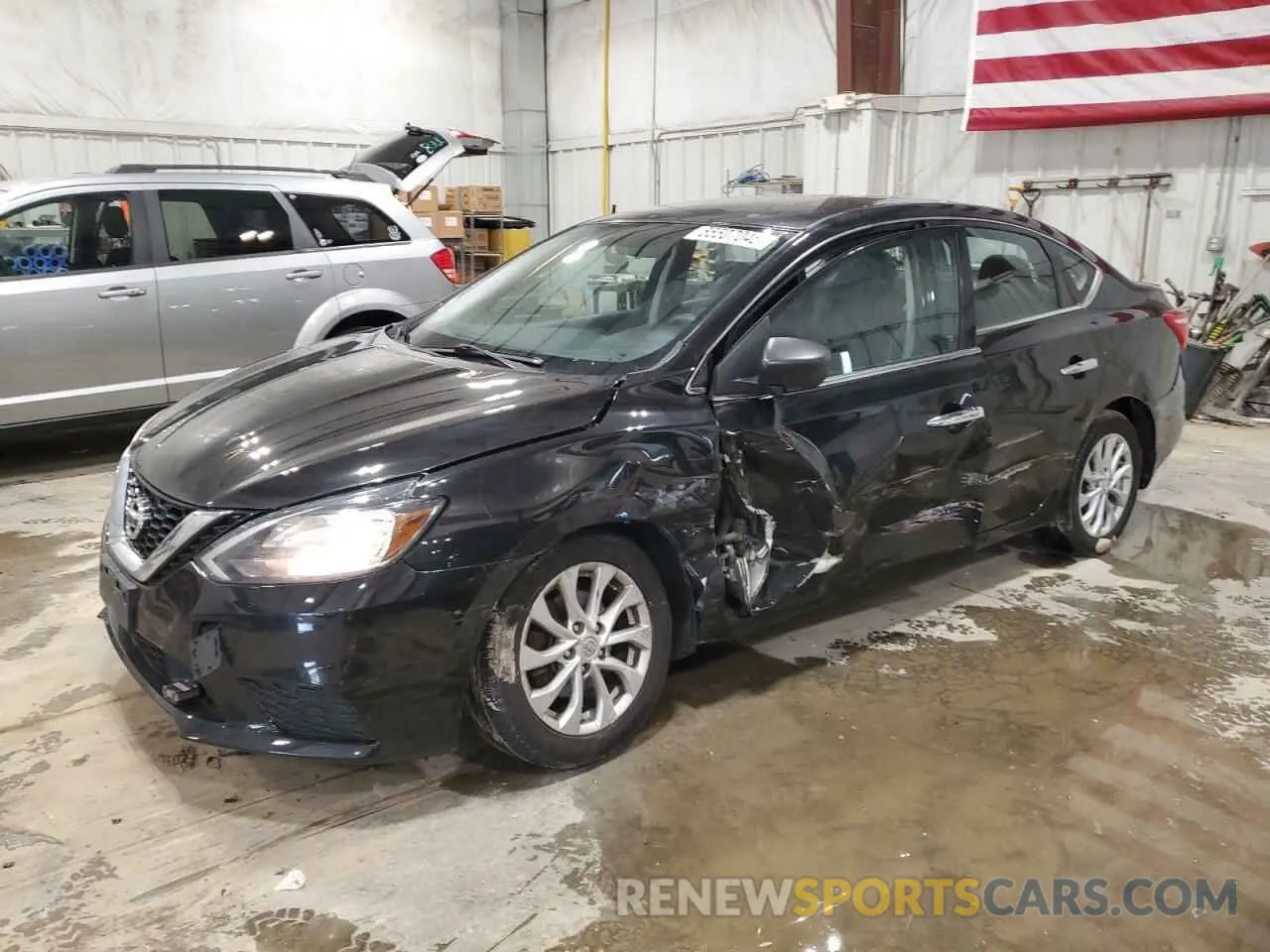 1 Photograph of a damaged car 3N1AB7AP9KY221496 NISSAN SENTRA 2019