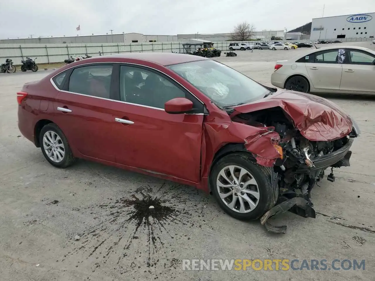 4 Photograph of a damaged car 3N1AB7AP9KY225371 NISSAN SENTRA 2019