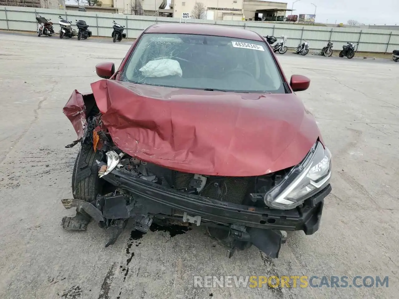 5 Photograph of a damaged car 3N1AB7AP9KY225371 NISSAN SENTRA 2019