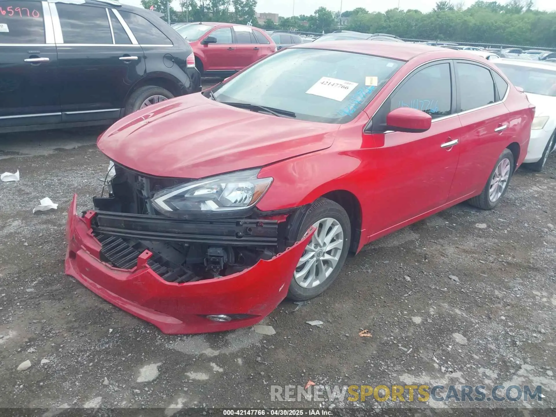 2 Photograph of a damaged car 3N1AB7AP9KY233812 NISSAN SENTRA 2019