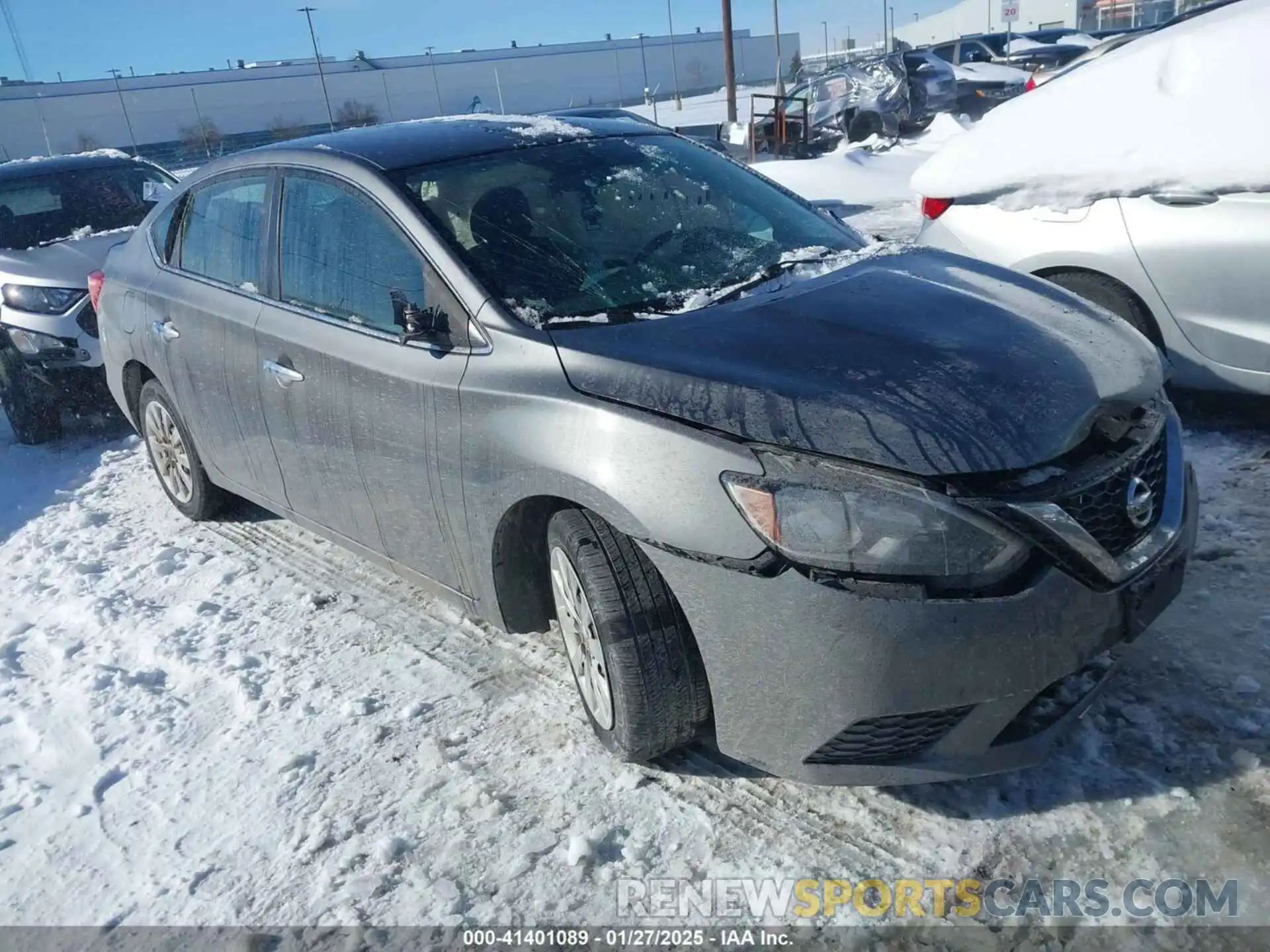 1 Photograph of a damaged car 3N1AB7AP9KY245295 NISSAN SENTRA 2019