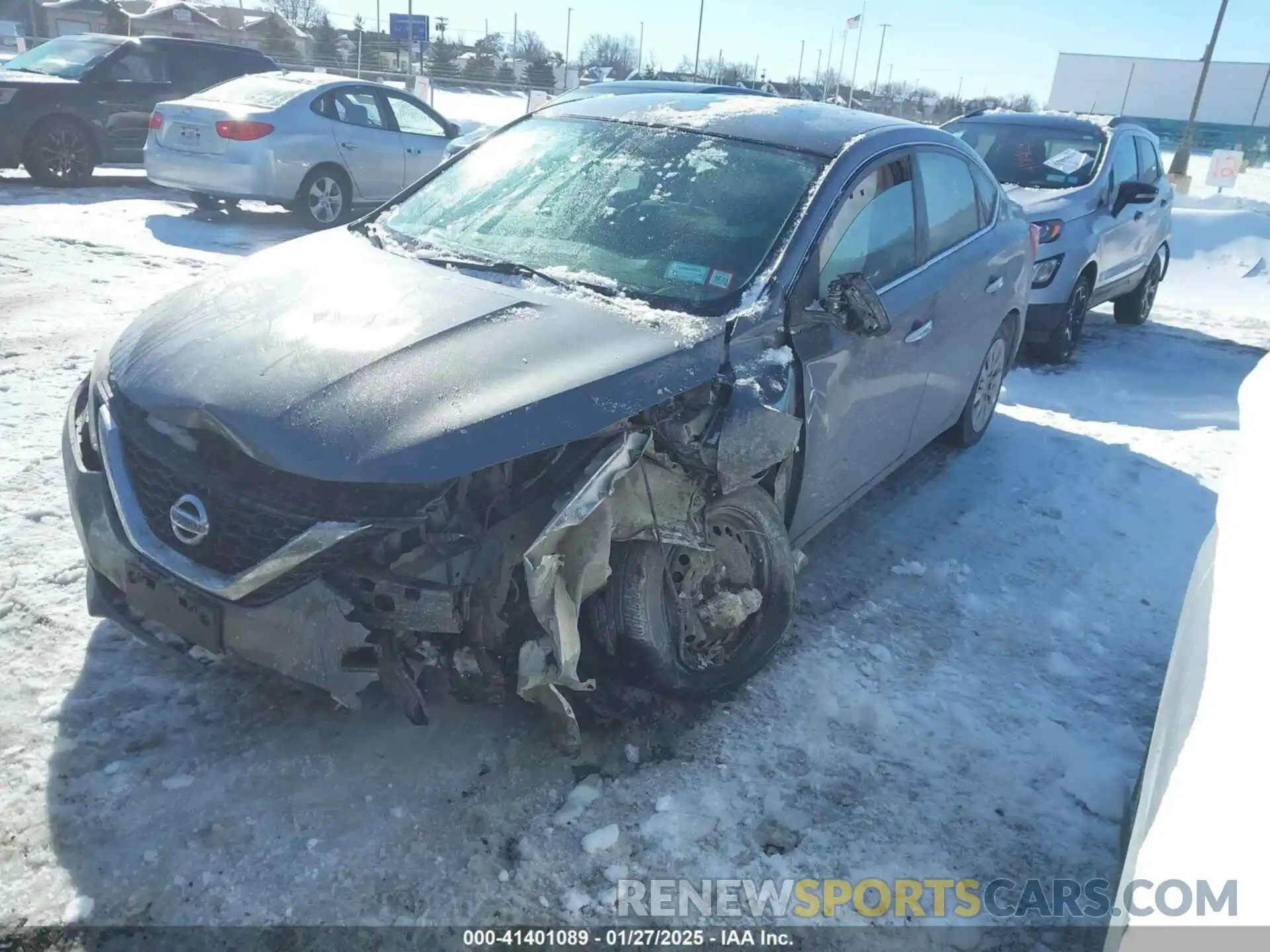 2 Photograph of a damaged car 3N1AB7AP9KY245295 NISSAN SENTRA 2019