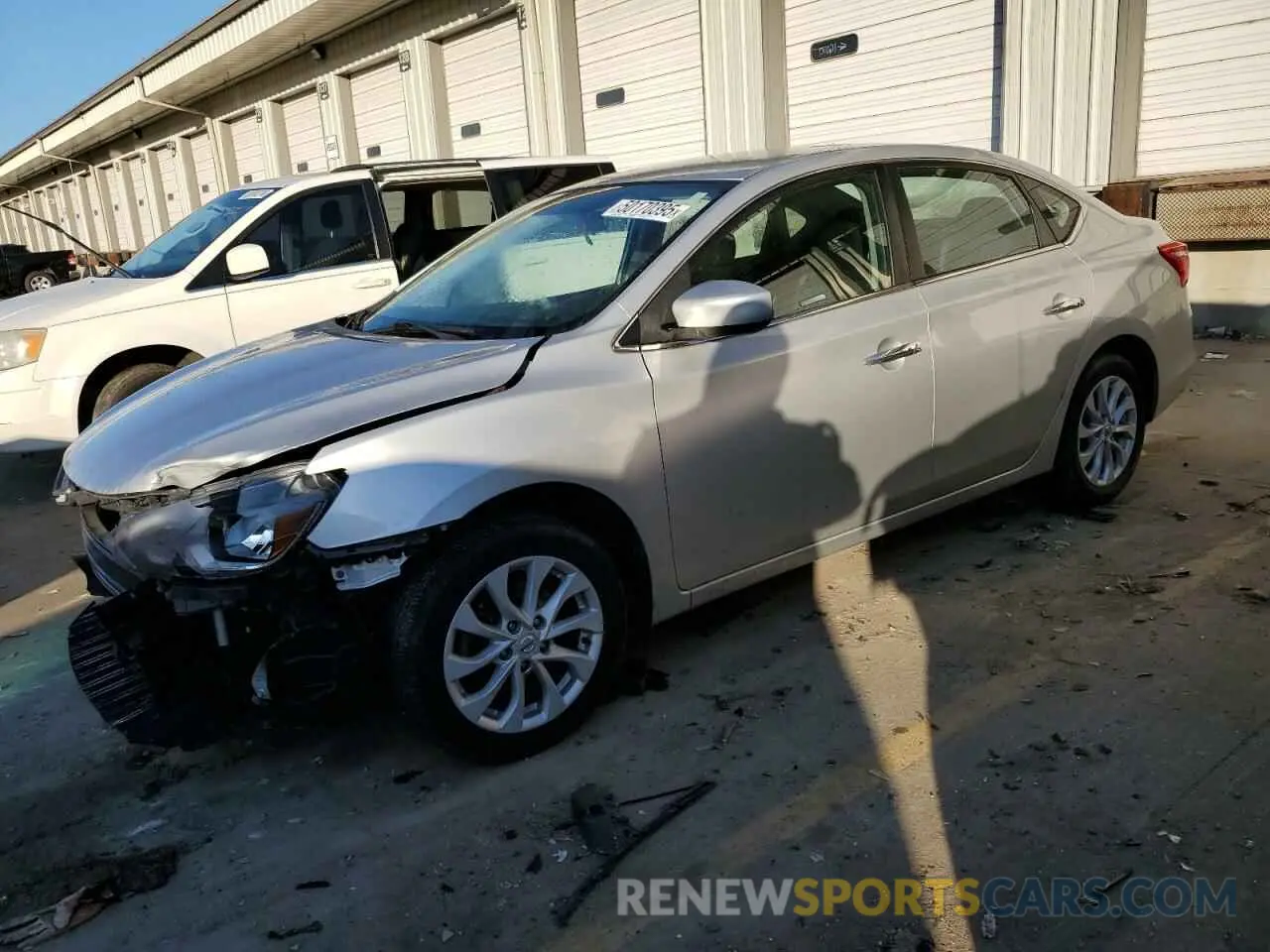 1 Photograph of a damaged car 3N1AB7AP9KY246074 NISSAN SENTRA 2019