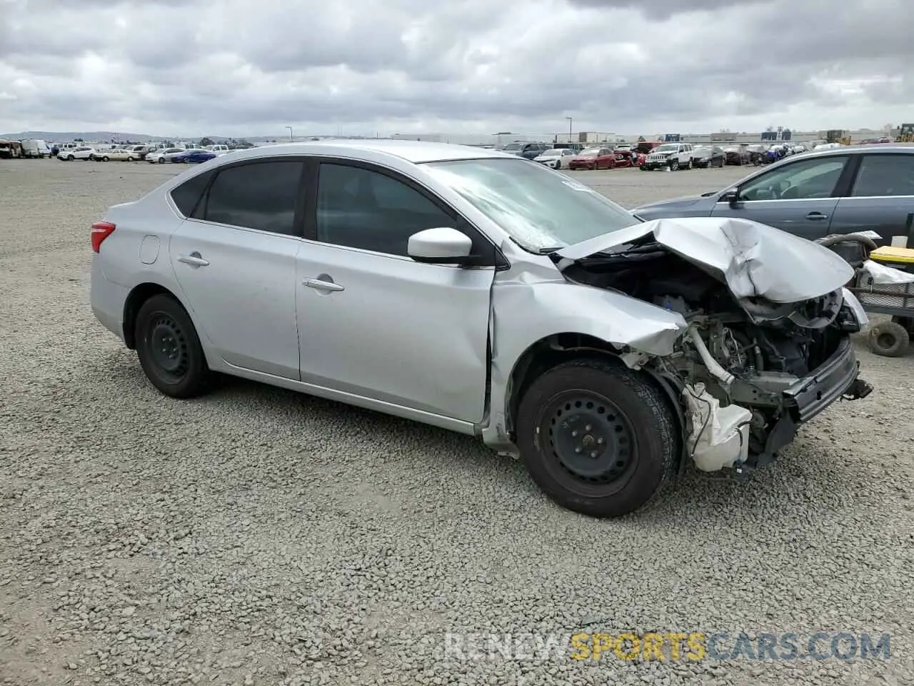 4 Photograph of a damaged car 3N1AB7AP9KY253753 NISSAN SENTRA 2019