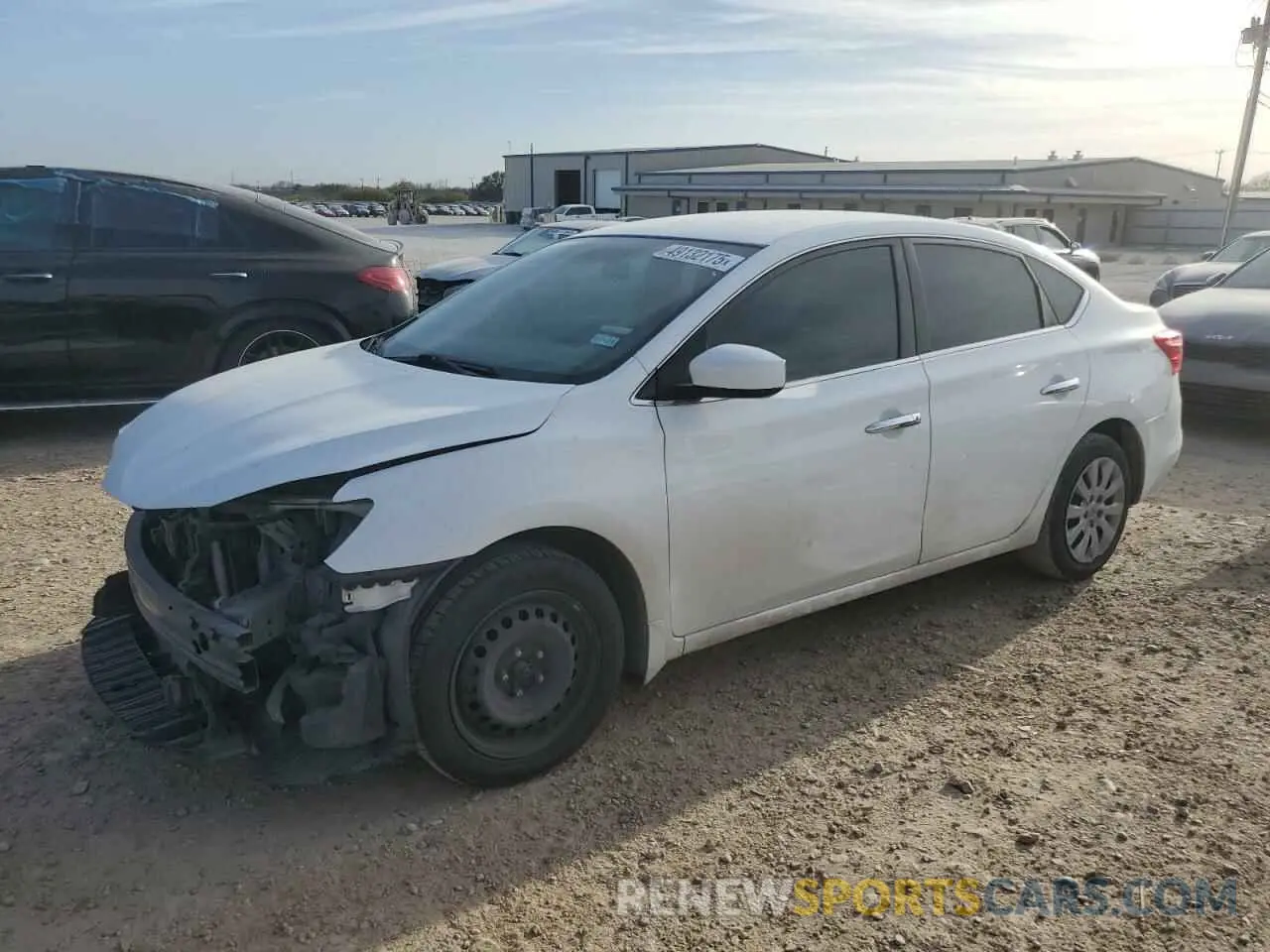 1 Photograph of a damaged car 3N1AB7AP9KY290415 NISSAN SENTRA 2019