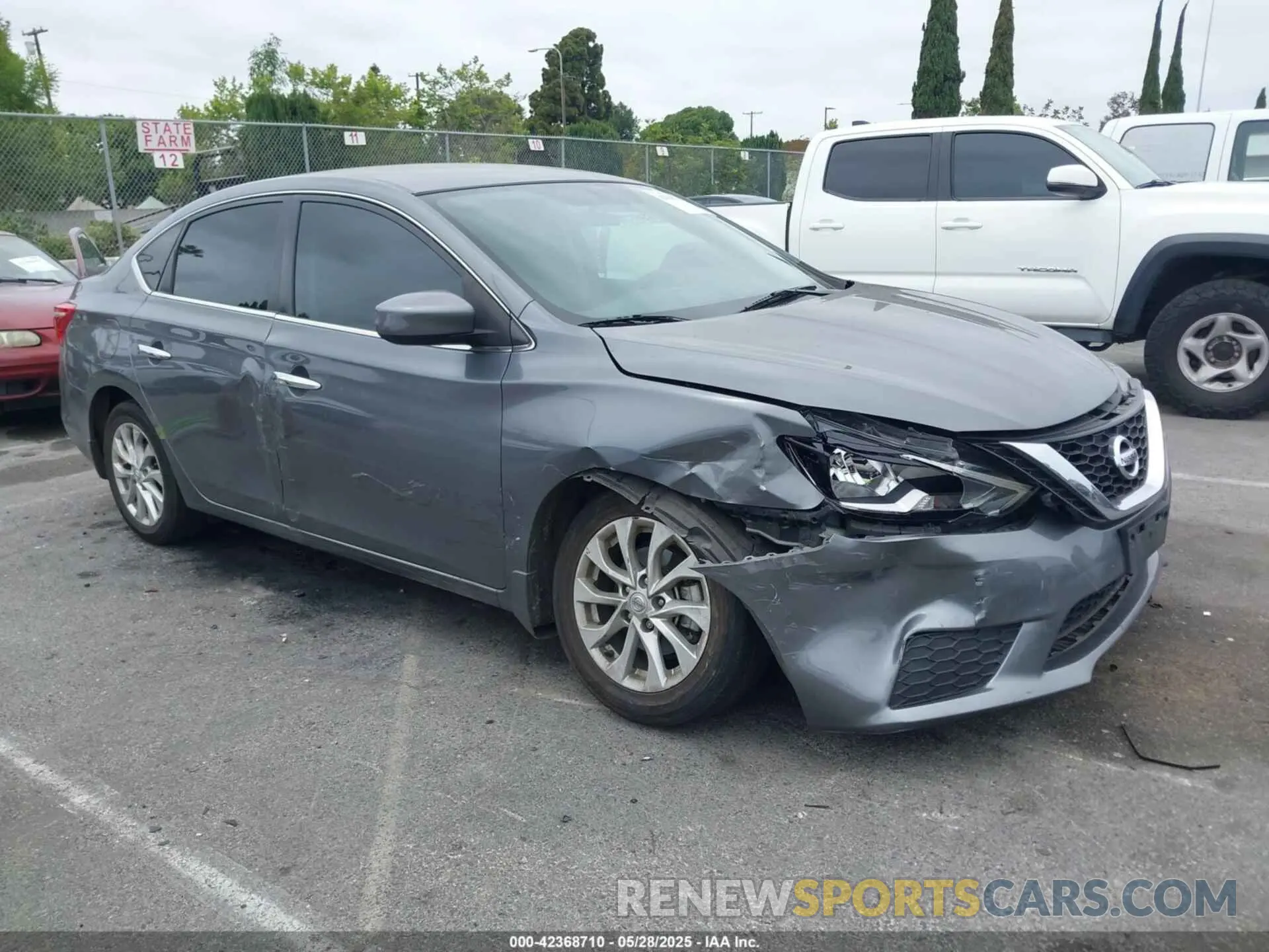 1 Photograph of a damaged car 3N1AB7AP9KY293797 NISSAN SENTRA 2019