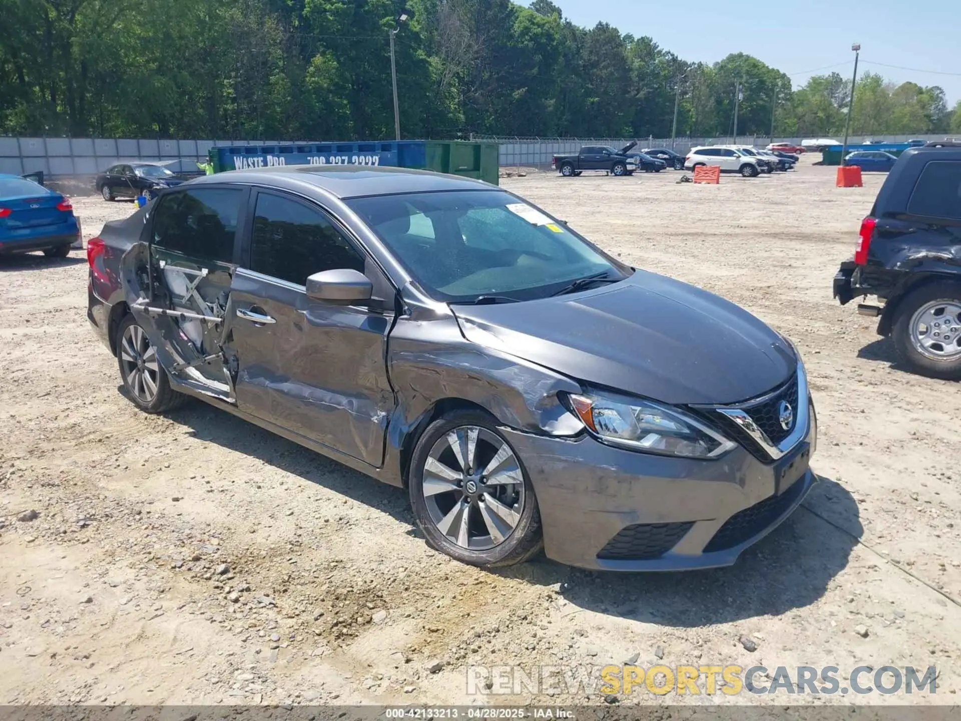 1 Photograph of a damaged car 3N1AB7AP9KY296277 NISSAN SENTRA 2019