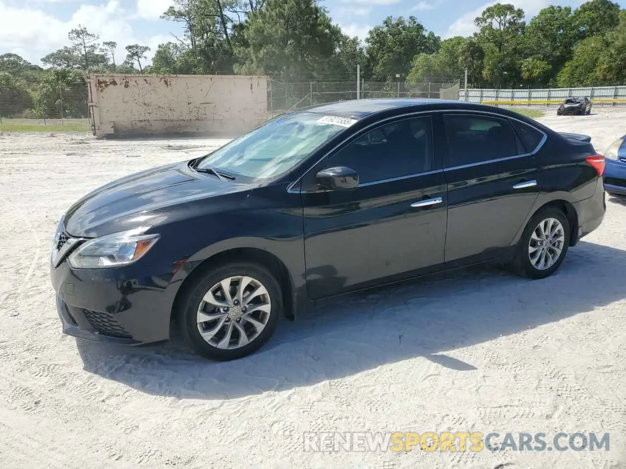 1 Photograph of a damaged car 3N1AB7AP9KY313160 NISSAN SENTRA 2019
