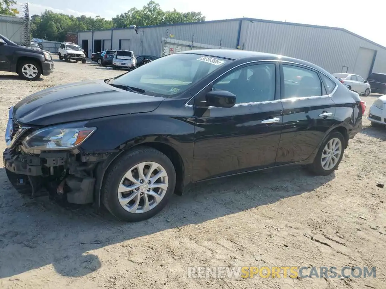 1 Photograph of a damaged car 3N1AB7AP9KY328631 NISSAN SENTRA 2019