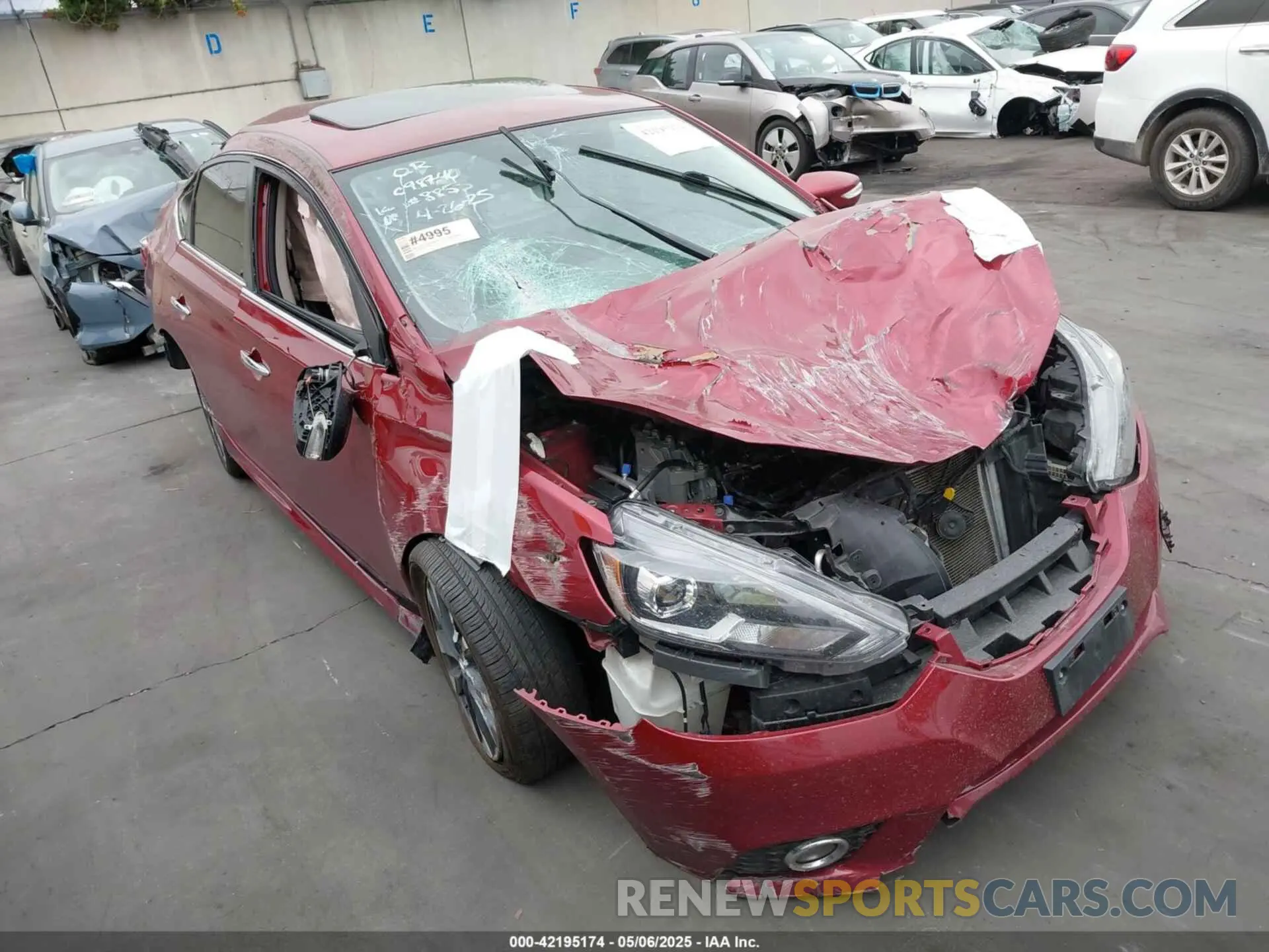 1 Photograph of a damaged car 3N1AB7AP9KY328855 NISSAN SENTRA 2019