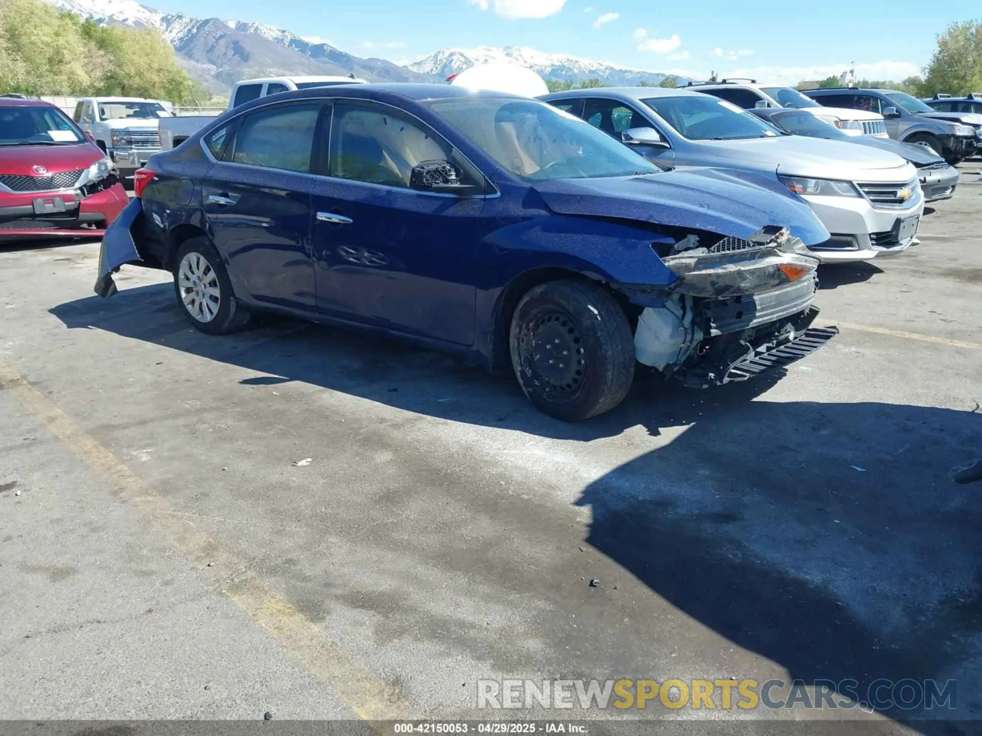 1 Photograph of a damaged car 3N1AB7AP9KY335904 NISSAN SENTRA 2019