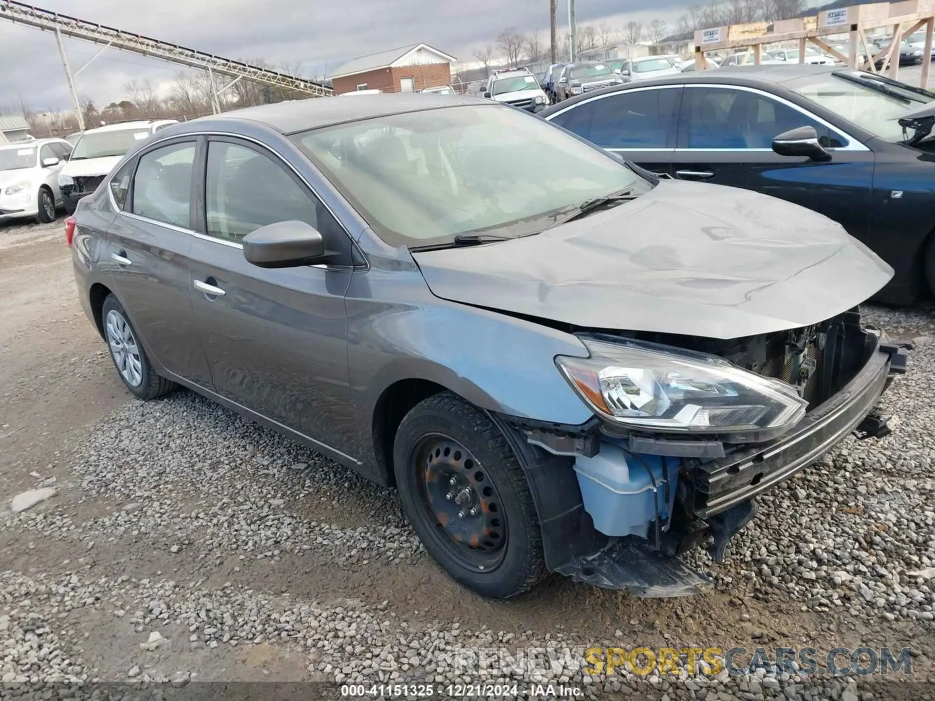 1 Photograph of a damaged car 3N1AB7AP9KY348572 NISSAN SENTRA 2019
