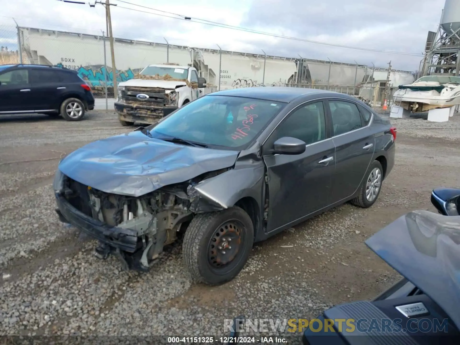 2 Photograph of a damaged car 3N1AB7AP9KY348572 NISSAN SENTRA 2019