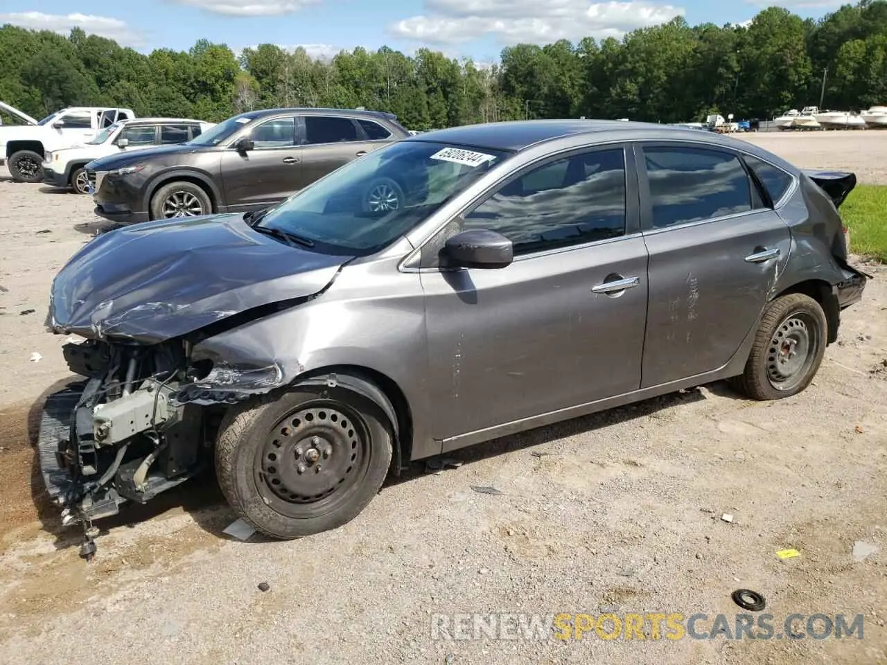 1 Photograph of a damaged car 3N1AB7AP9KY352234 NISSAN SENTRA 2019