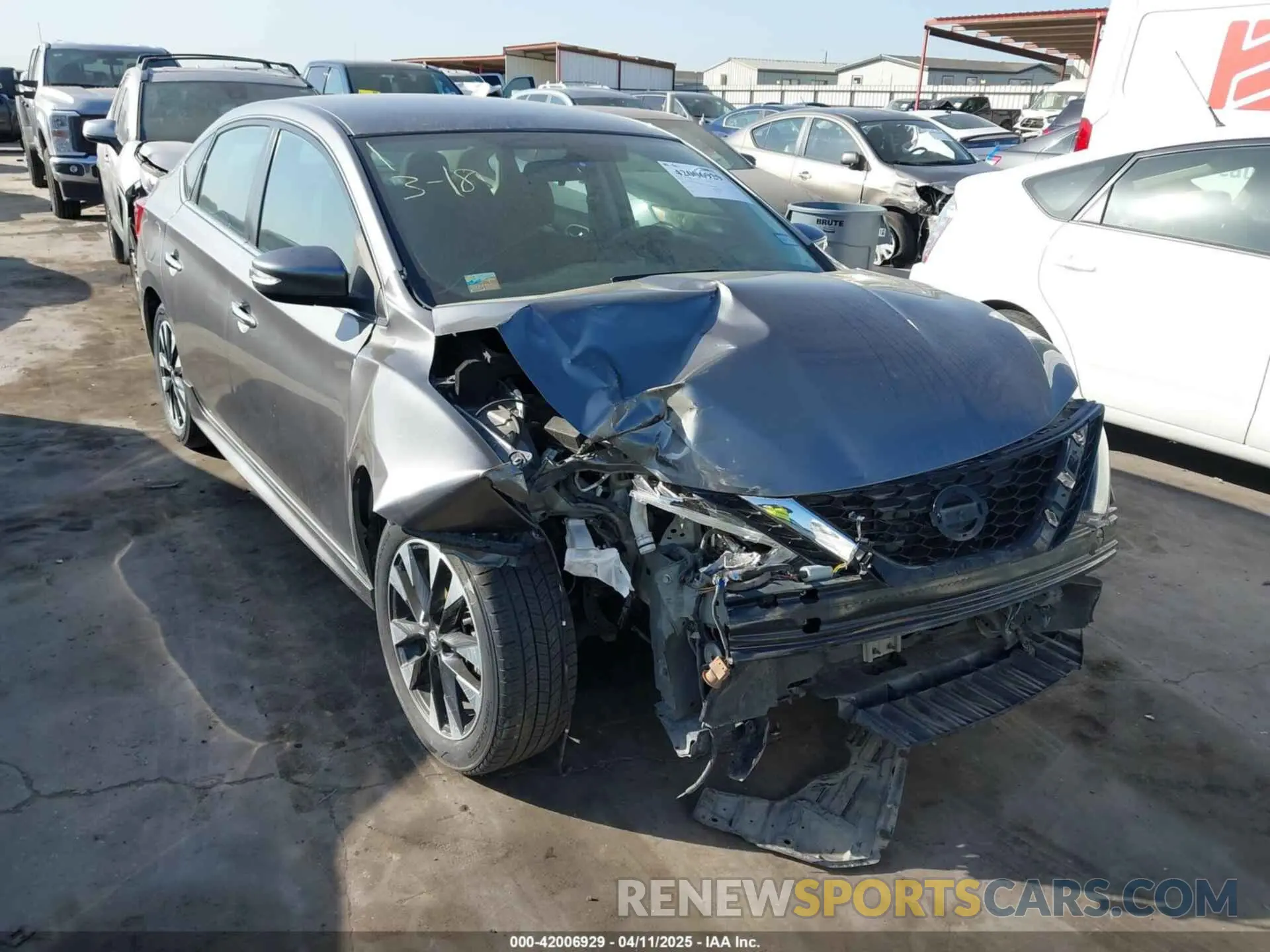 1 Photograph of a damaged car 3N1AB7AP9KY368000 NISSAN SENTRA 2019