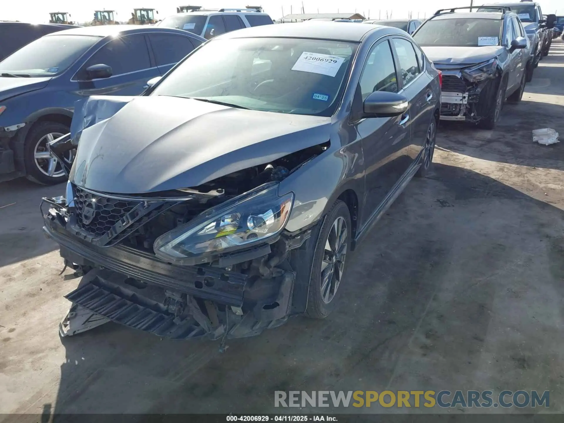 2 Photograph of a damaged car 3N1AB7AP9KY368000 NISSAN SENTRA 2019