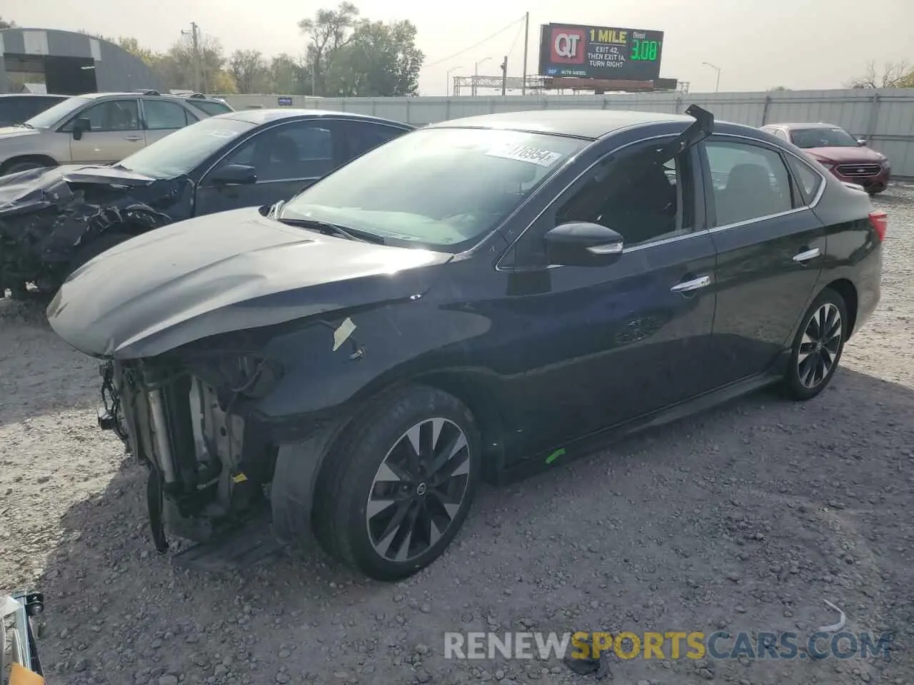 1 Photograph of a damaged car 3N1AB7AP9KY369146 NISSAN SENTRA 2019