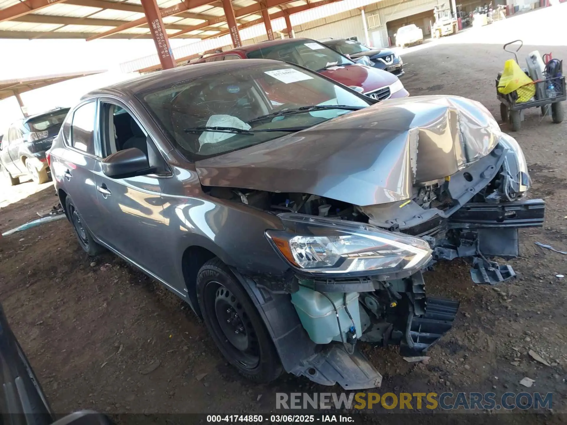 1 Photograph of a damaged car 3N1AB7AP9KY388697 NISSAN SENTRA 2019