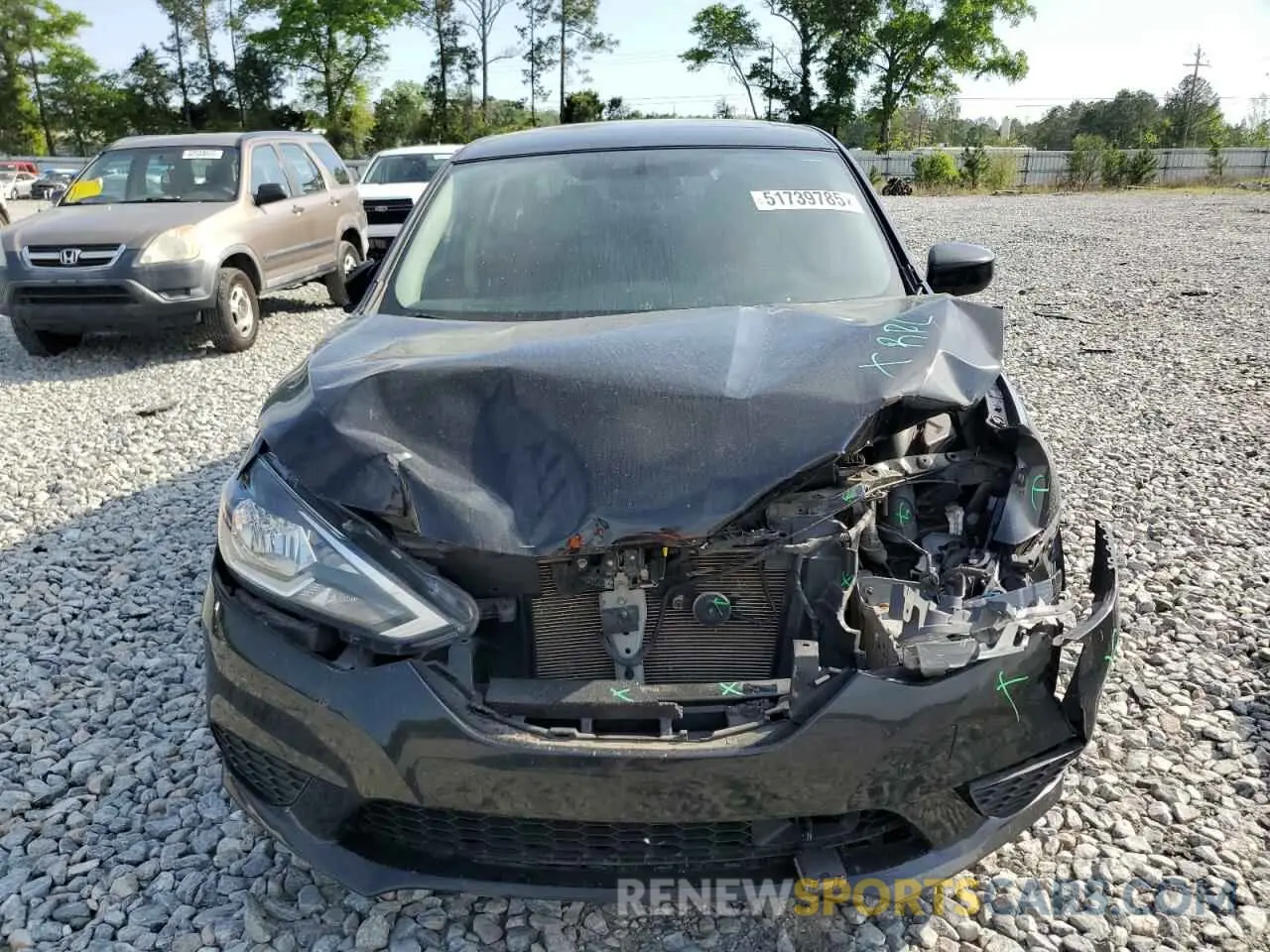 5 Photograph of a damaged car 3N1AB7AP9KY392748 NISSAN SENTRA 2019