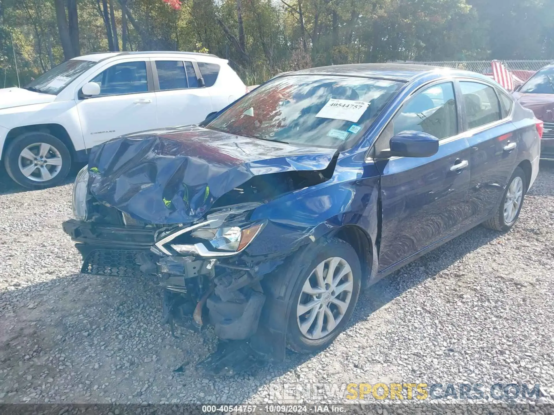 2 Photograph of a damaged car 3N1AB7AP9KY395472 NISSAN SENTRA 2019