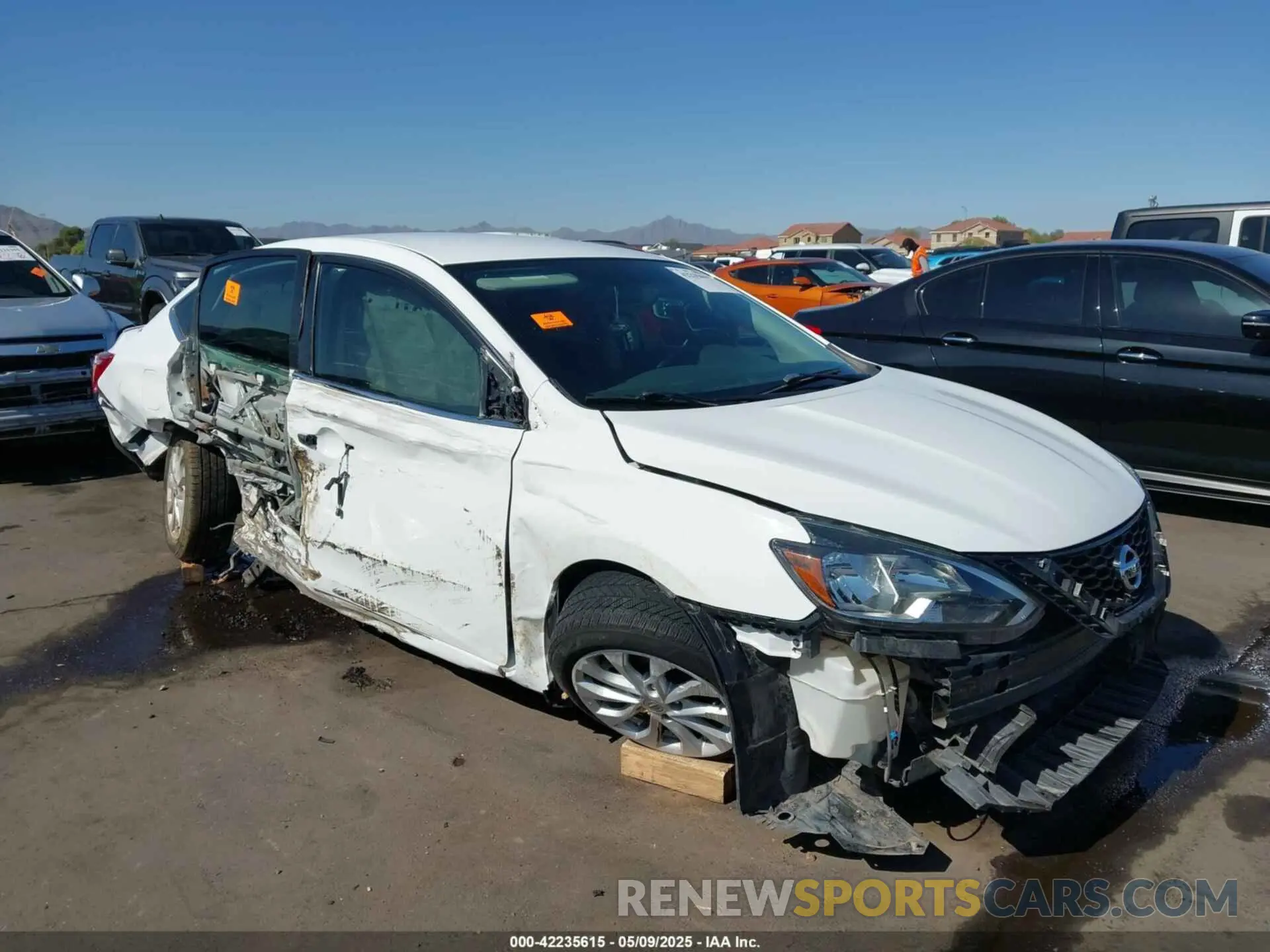 1 Photograph of a damaged car 3N1AB7AP9KY405269 NISSAN SENTRA 2019