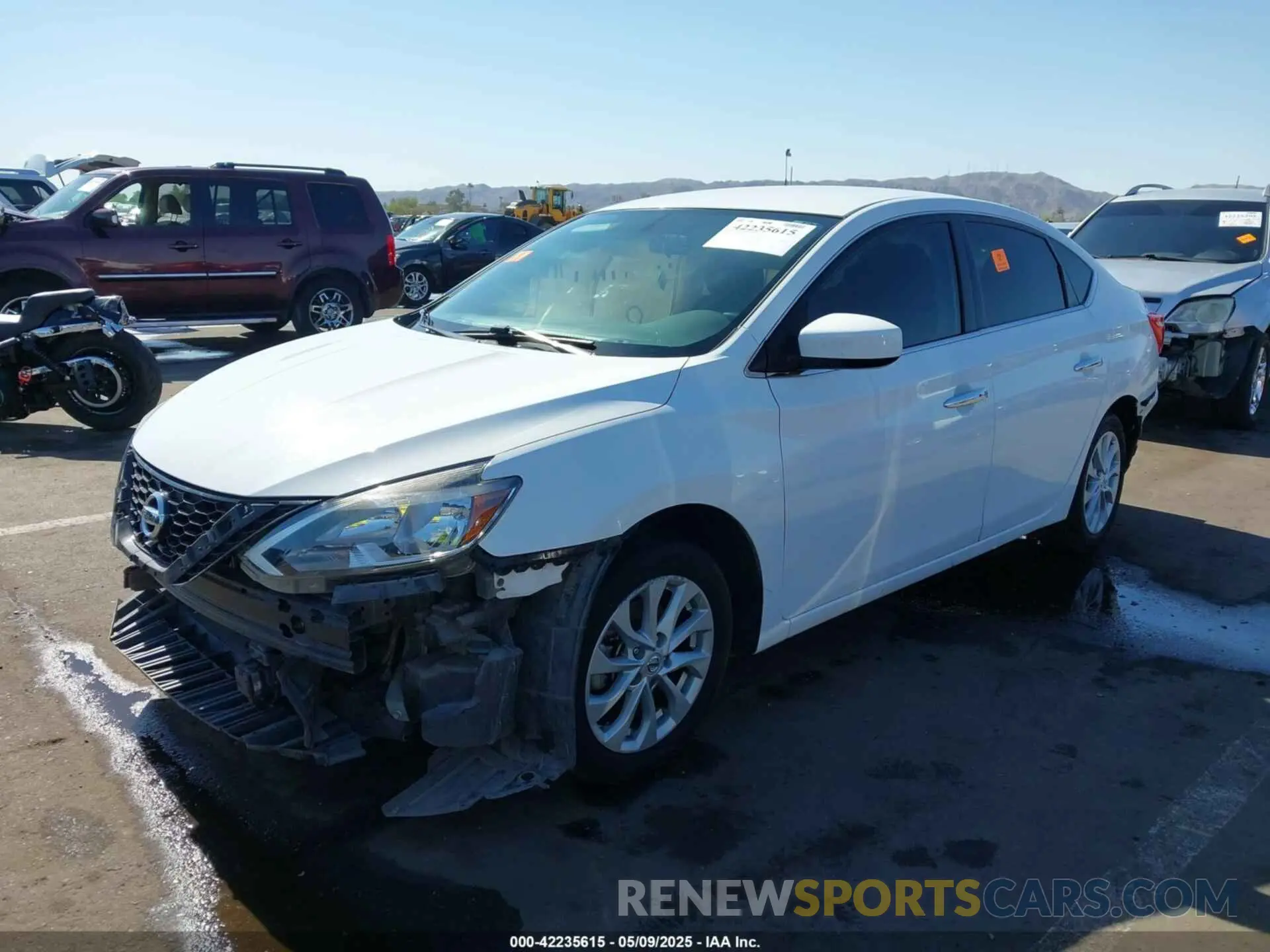 2 Photograph of a damaged car 3N1AB7AP9KY405269 NISSAN SENTRA 2019