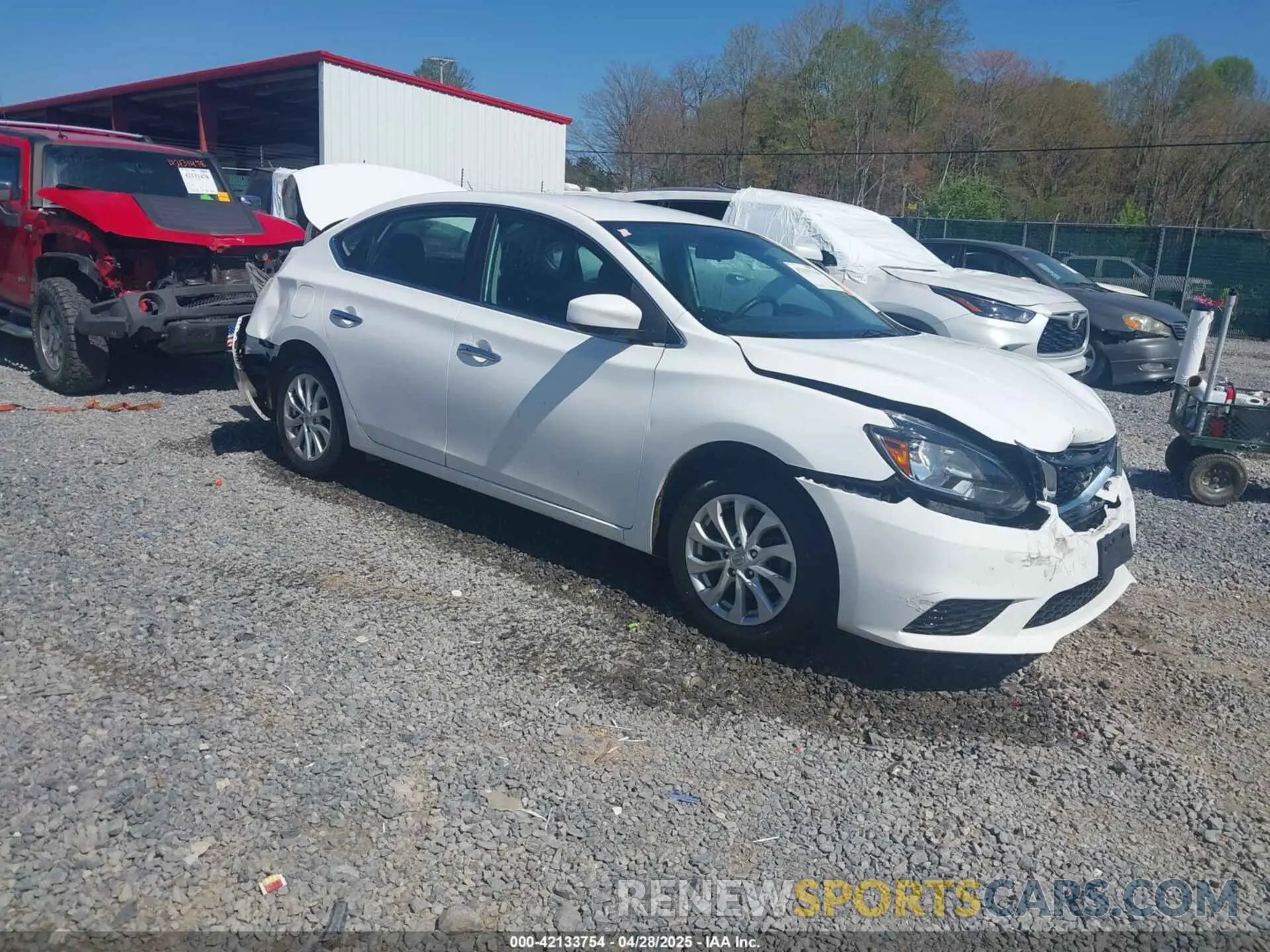 1 Photograph of a damaged car 3N1AB7AP9KY407720 NISSAN SENTRA 2019
