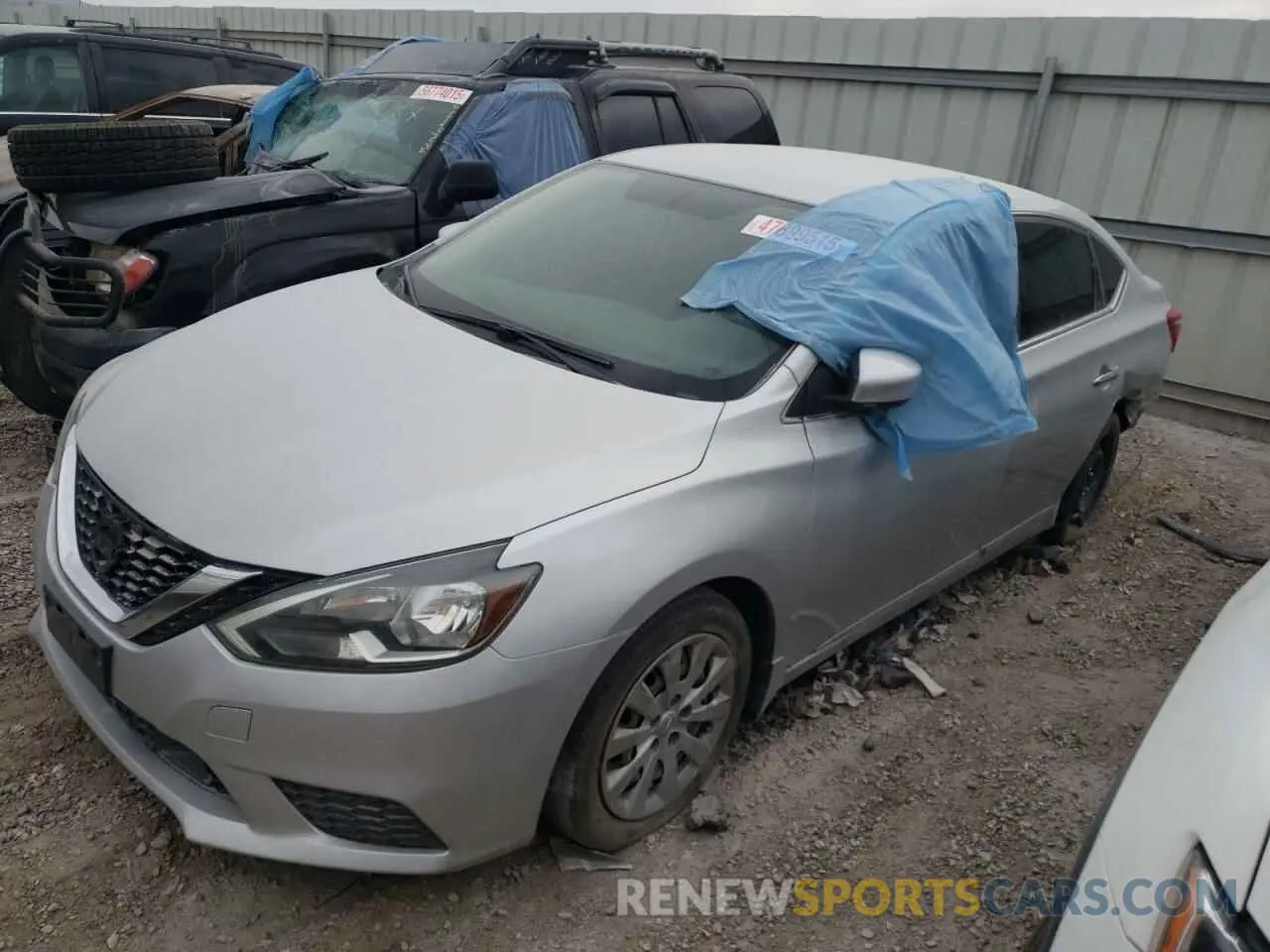 1 Photograph of a damaged car 3N1AB7AP9KY450129 NISSAN SENTRA 2019