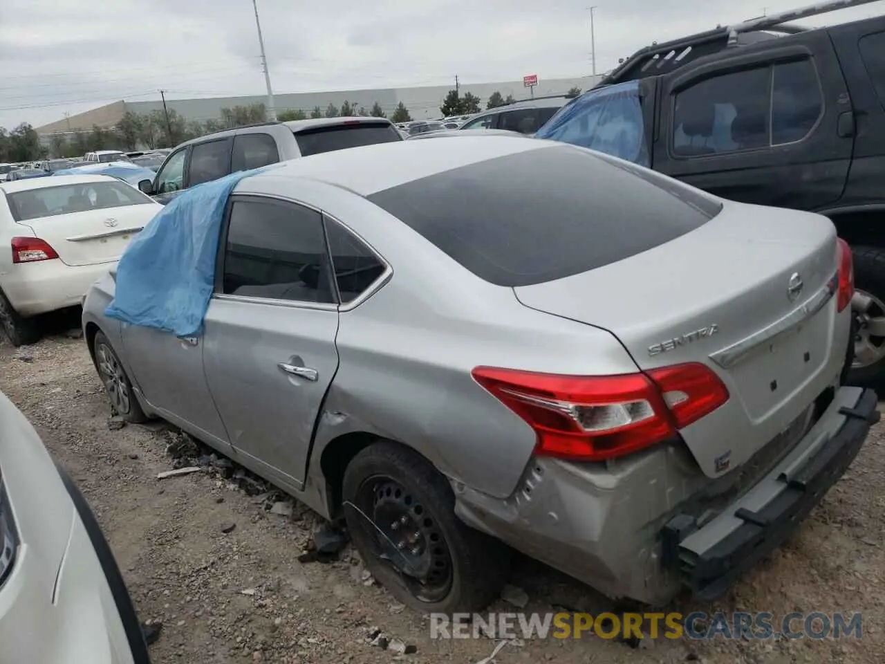 2 Photograph of a damaged car 3N1AB7AP9KY450129 NISSAN SENTRA 2019