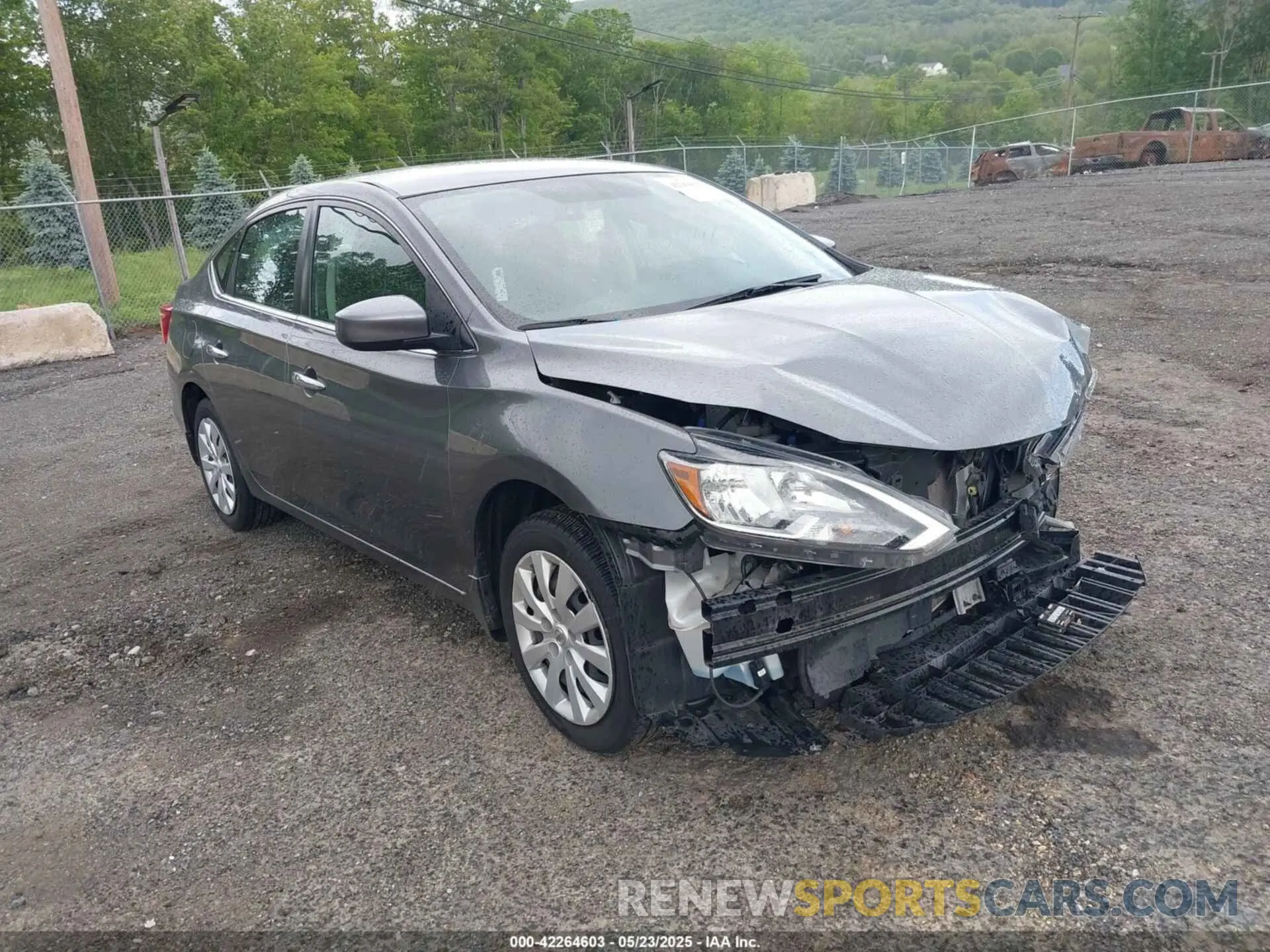 1 Photograph of a damaged car 3N1AB7AP9KY450812 NISSAN SENTRA 2019