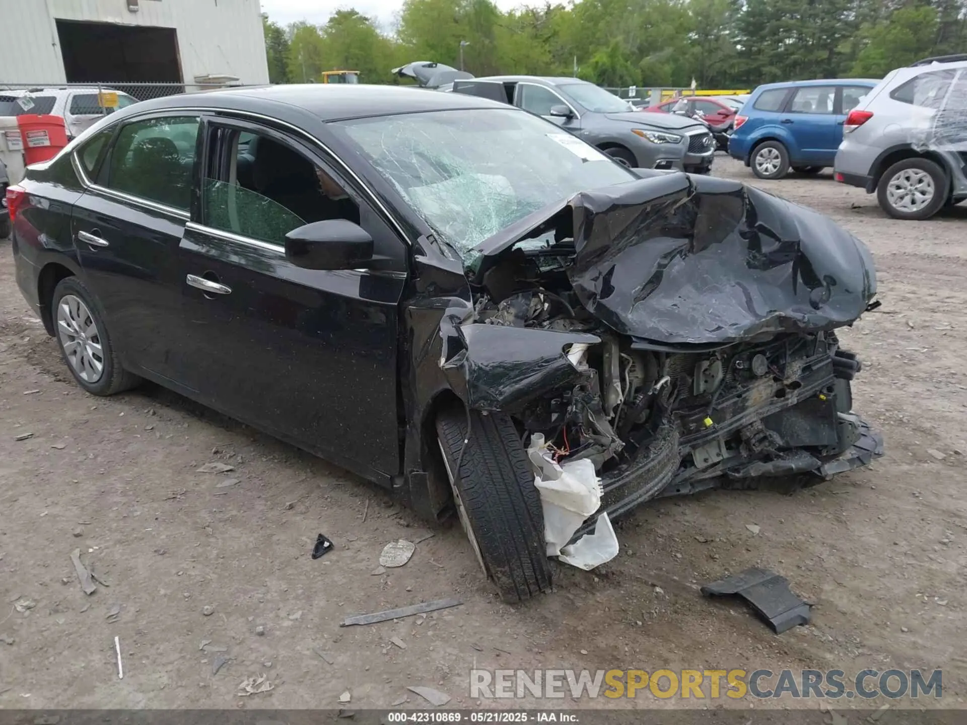 1 Photograph of a damaged car 3N1AB7AP9KY453483 NISSAN SENTRA 2019