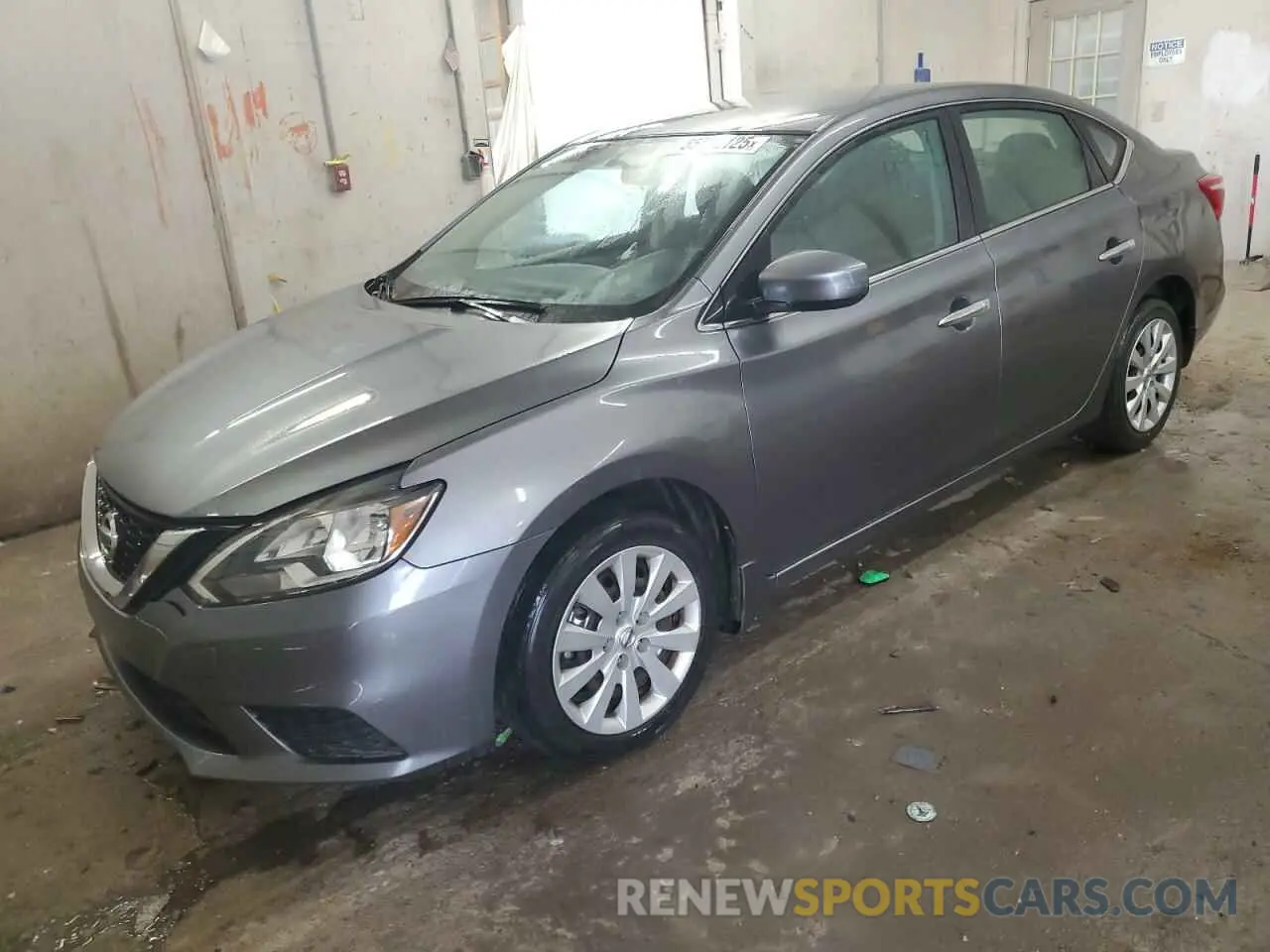 1 Photograph of a damaged car 3N1AB7AP9KY456870 NISSAN SENTRA 2019