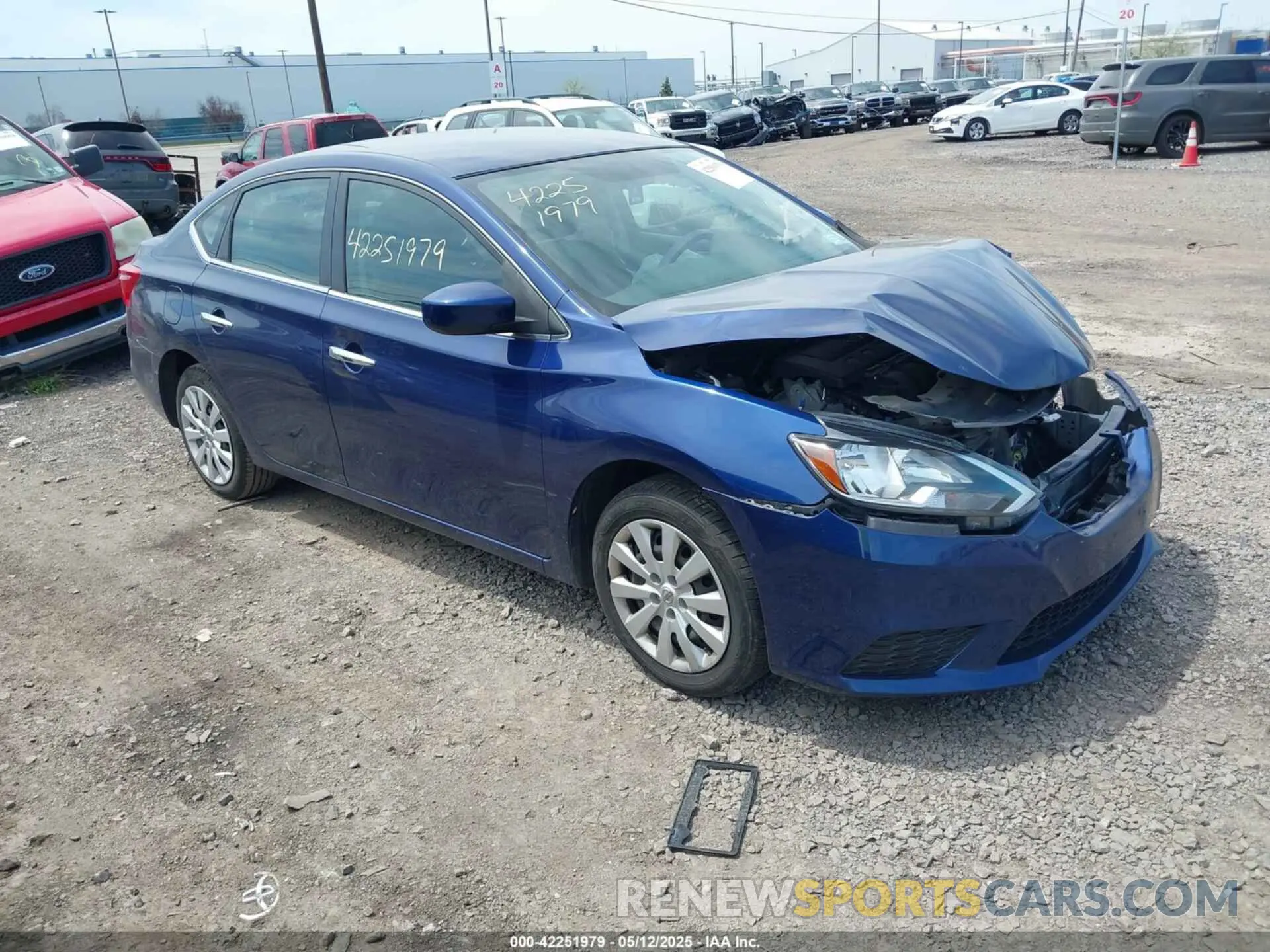 1 Photograph of a damaged car 3N1AB7APOKY367804 NISSAN SENTRA 2019
