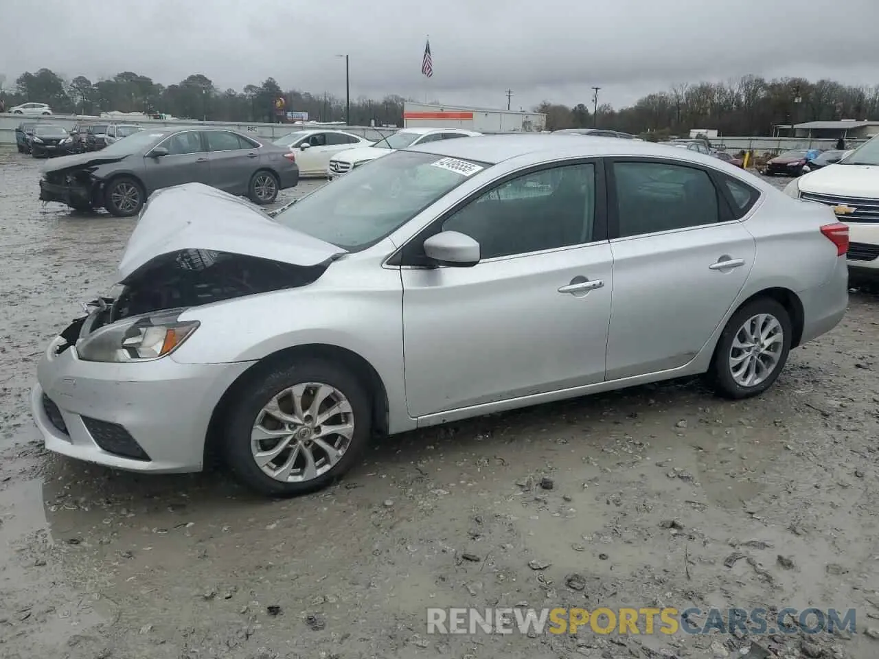 1 Photograph of a damaged car 3N1AB7APXKL611164 NISSAN SENTRA 2019