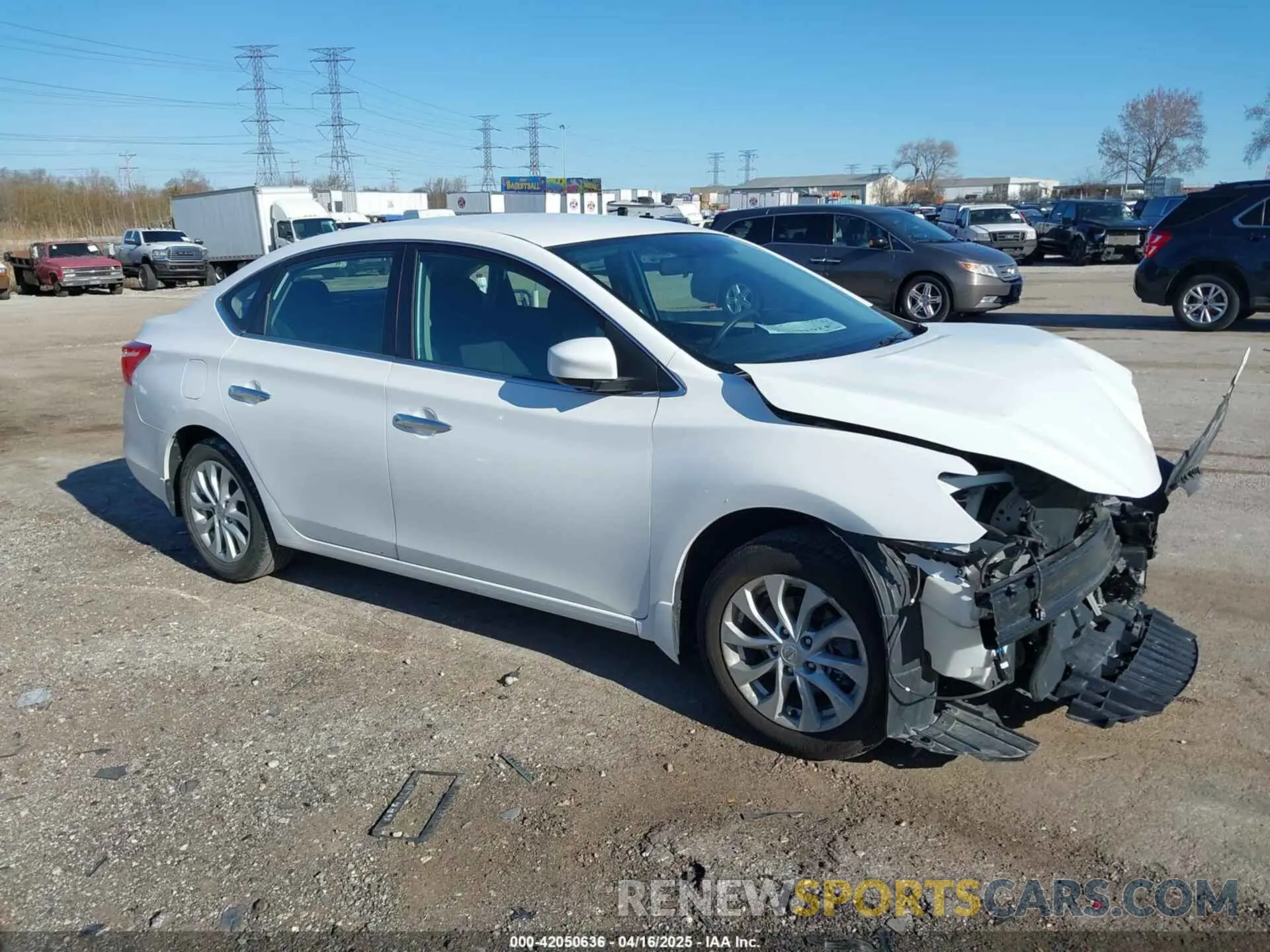 1 Photograph of a damaged car 3N1AB7APXKY216503 NISSAN SENTRA 2019