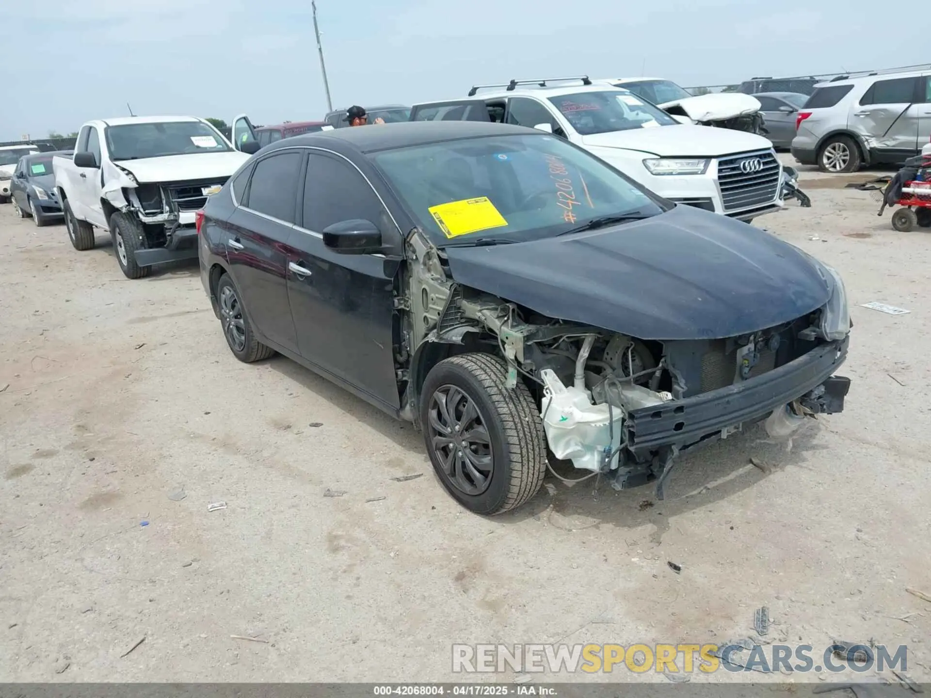 1 Photograph of a damaged car 3N1AB7APXKY217814 NISSAN SENTRA 2019
