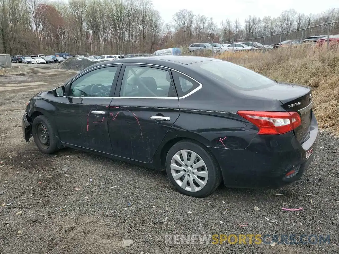 2 Photograph of a damaged car 3N1AB7APXKY218039 NISSAN SENTRA 2019