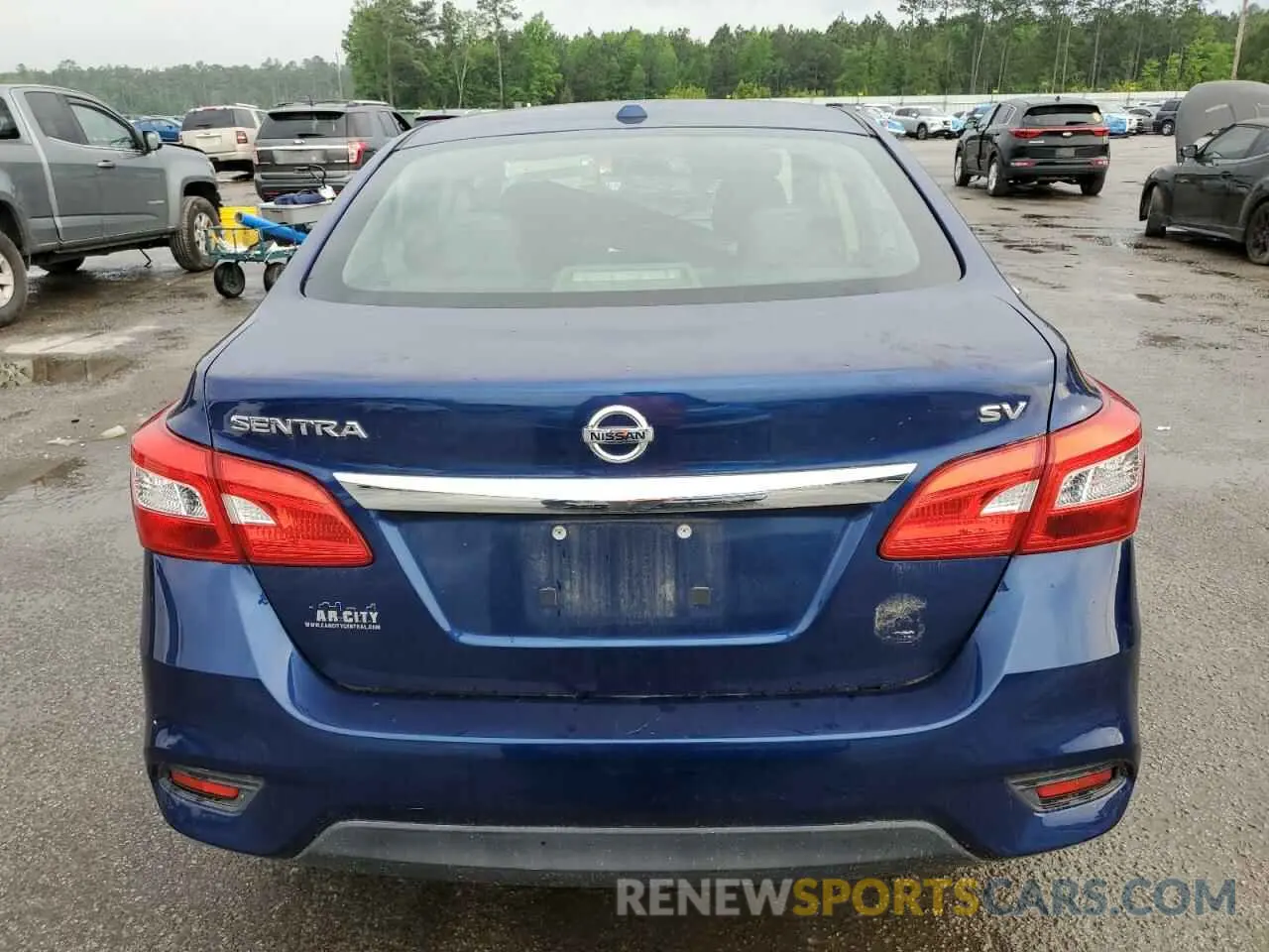 6 Photograph of a damaged car 3N1AB7APXKY220048 NISSAN SENTRA 2019